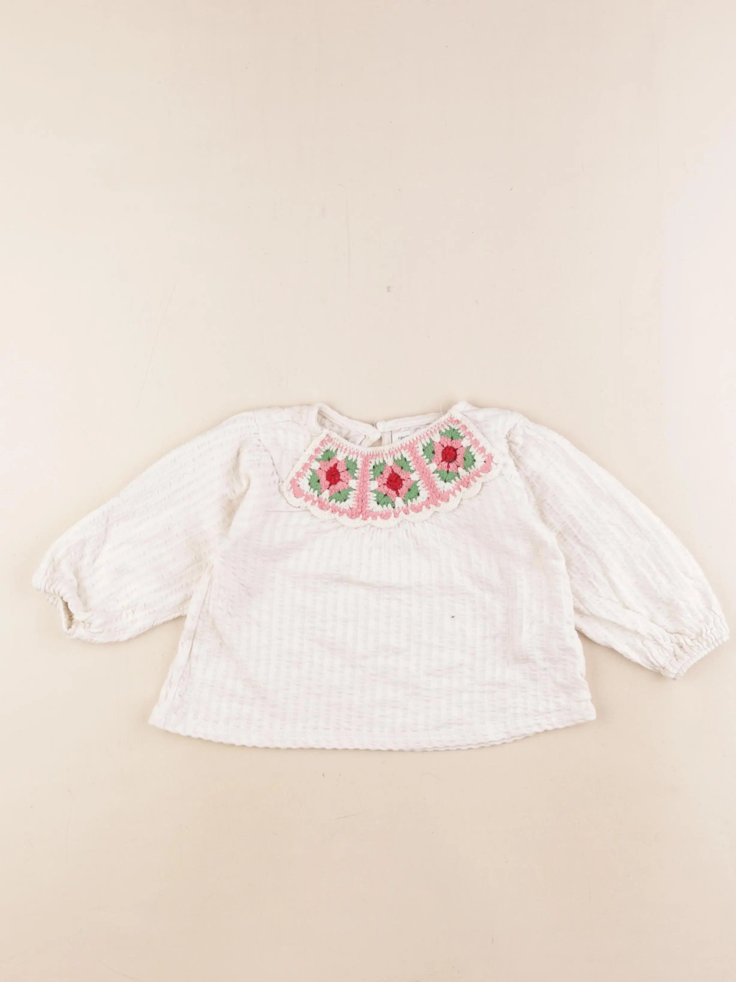 Zara - blouse beige - 2 ans