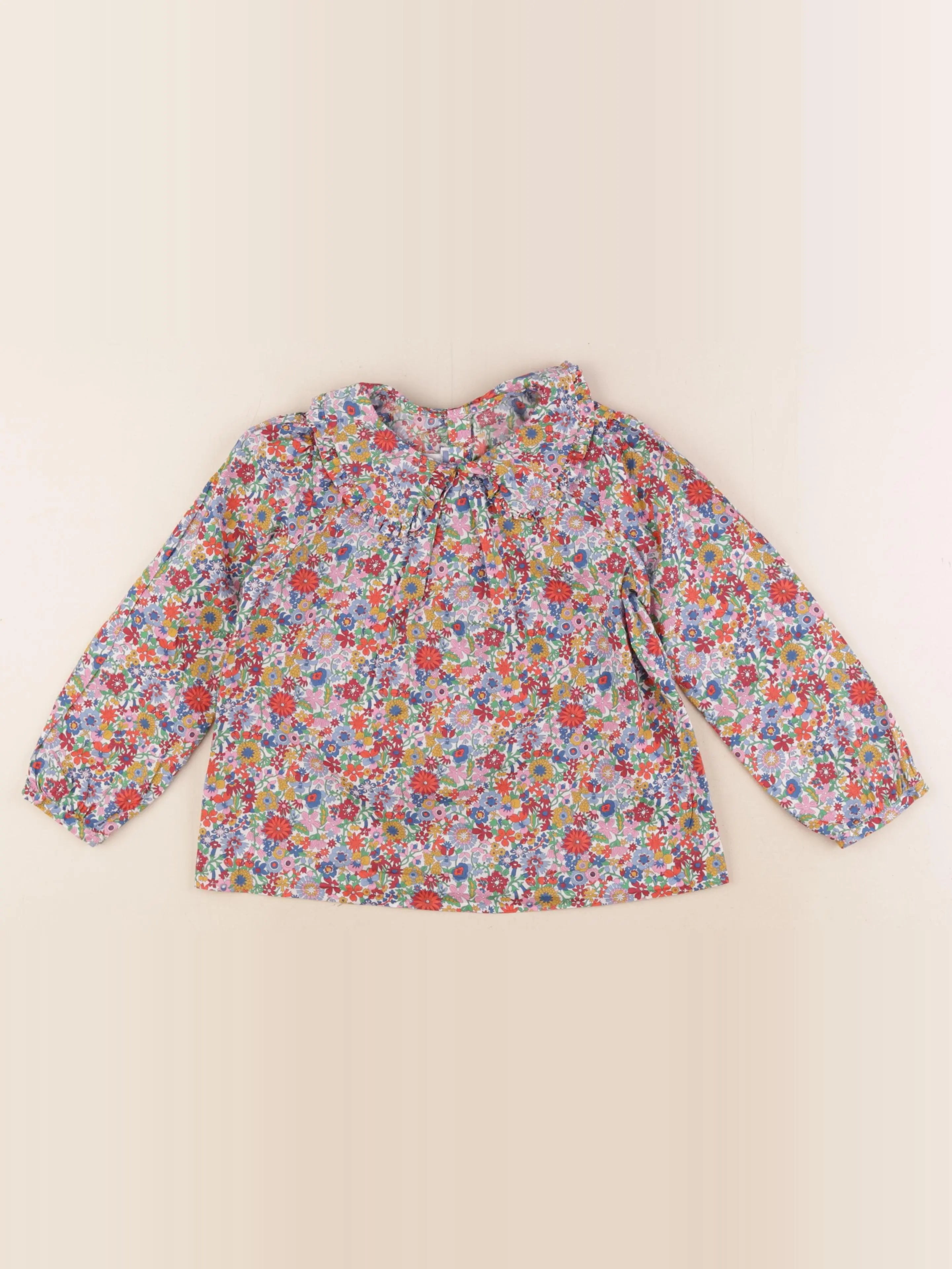 Jacadi - blouse liberty multicolore - 6 ans