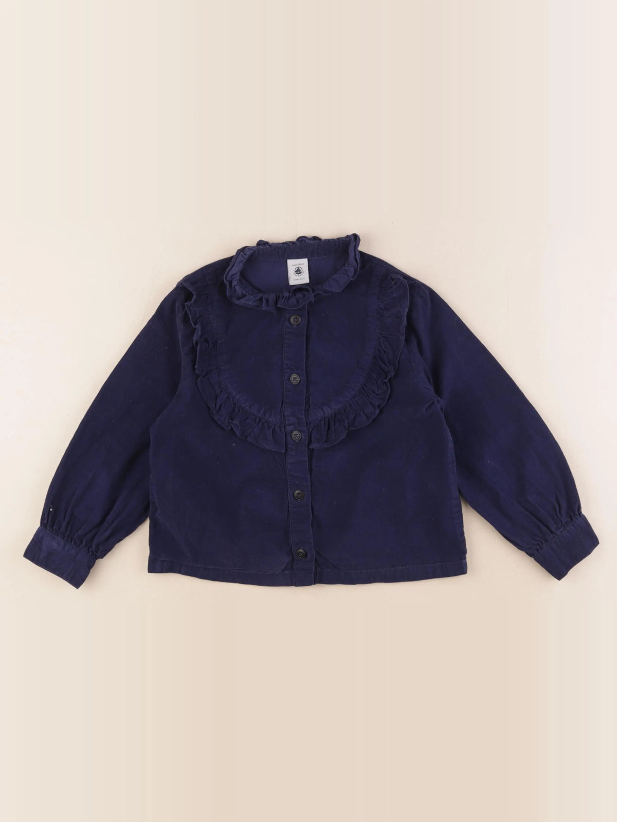 Petit Bateau - chemise bleu - 6 ans