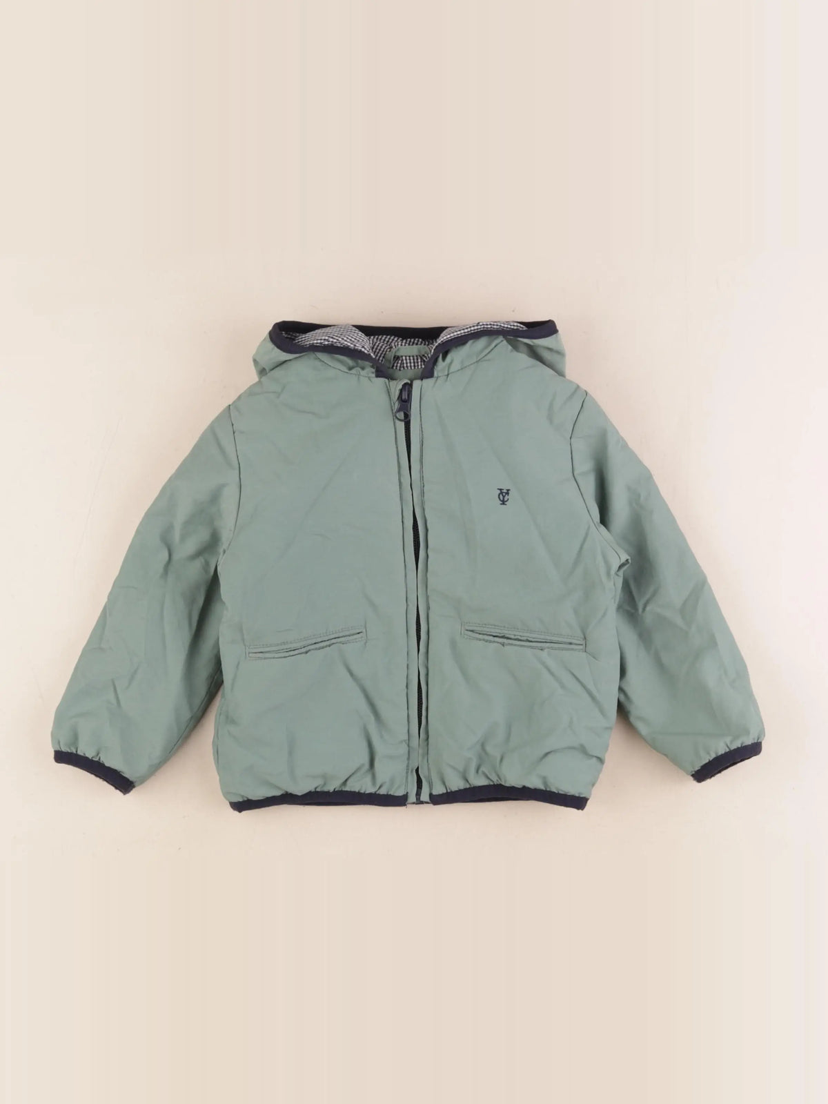 Cyrillus - veste doublé vert - 24 mois