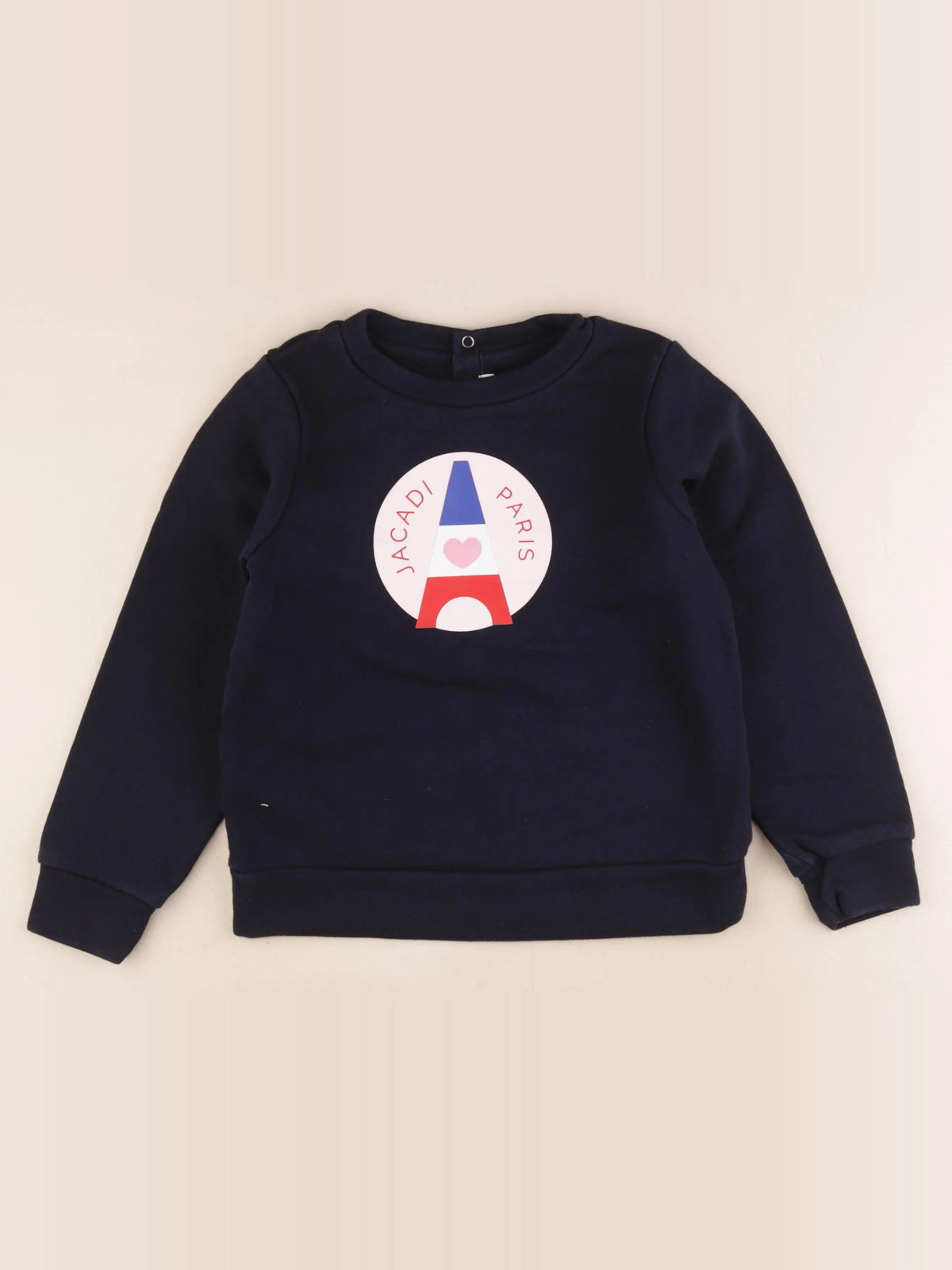 Jacadi - sweat bleu - 8 ans