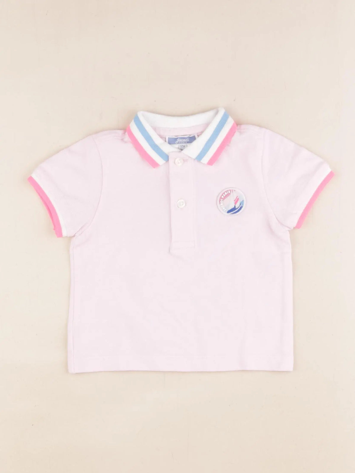 Jacadi - polo rose - 12 mois