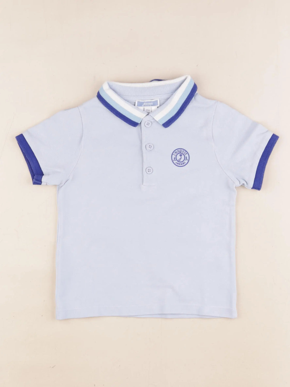 Jacadi - polo bleu - 36 mois