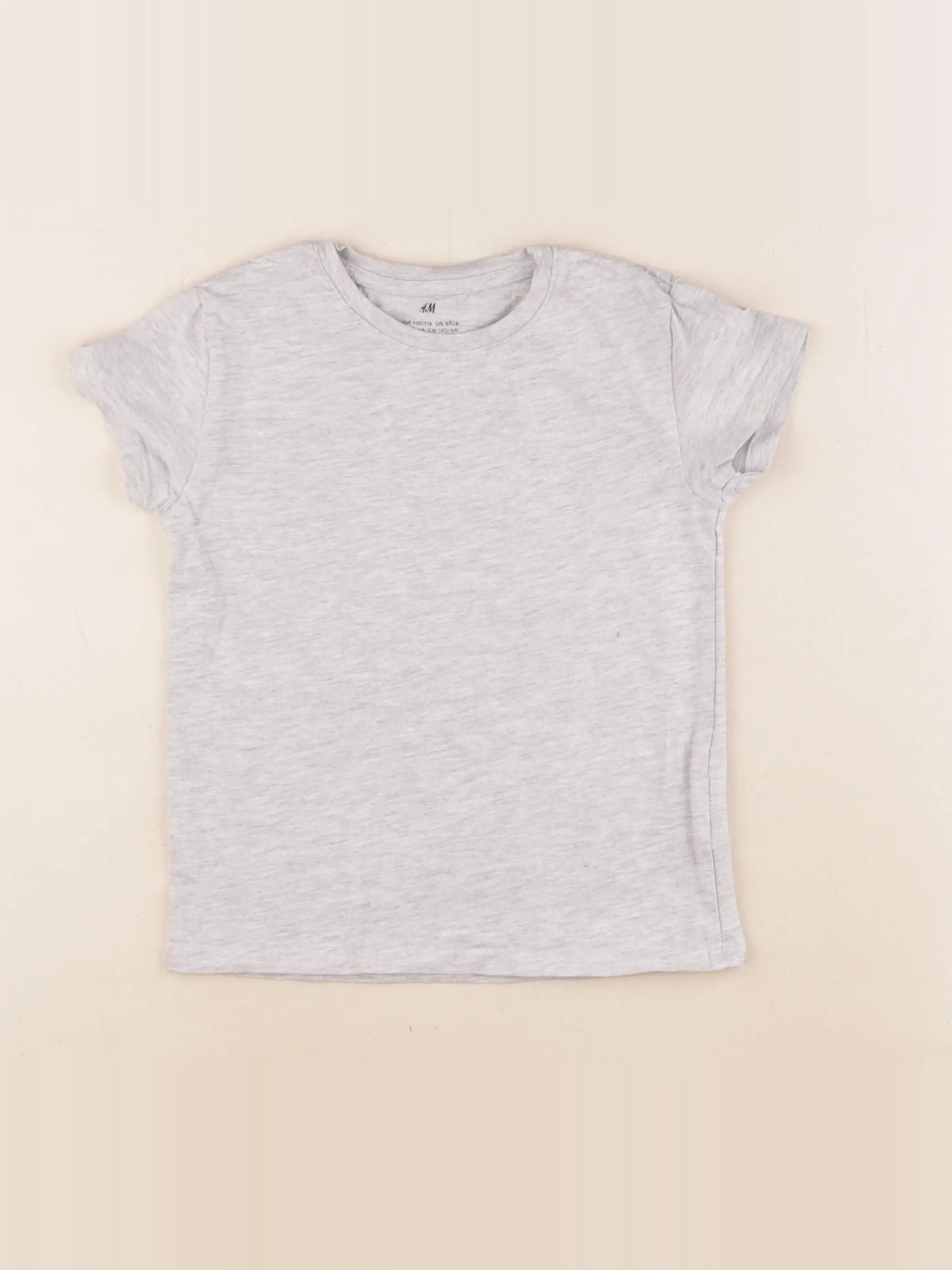 H&M - tee-shirt gris - 4/6 ans