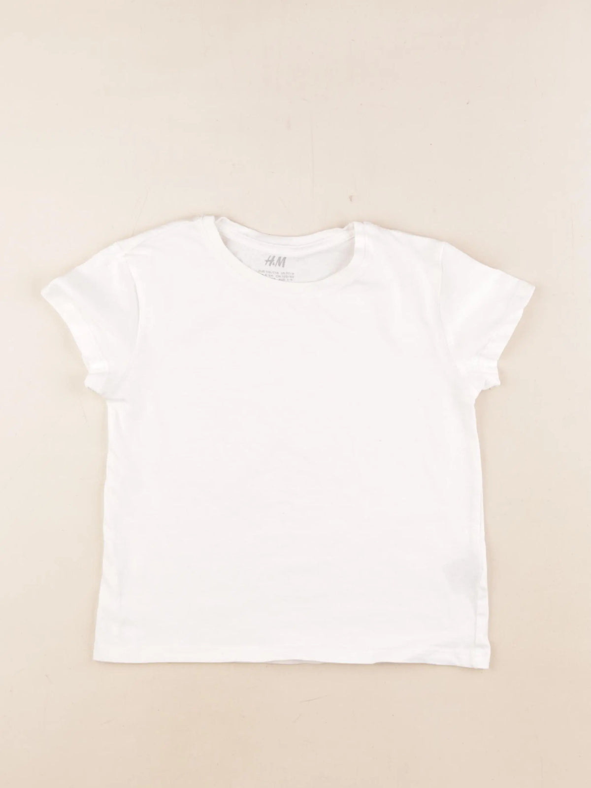H&M - tee-shirt blanc - 4/6 ans