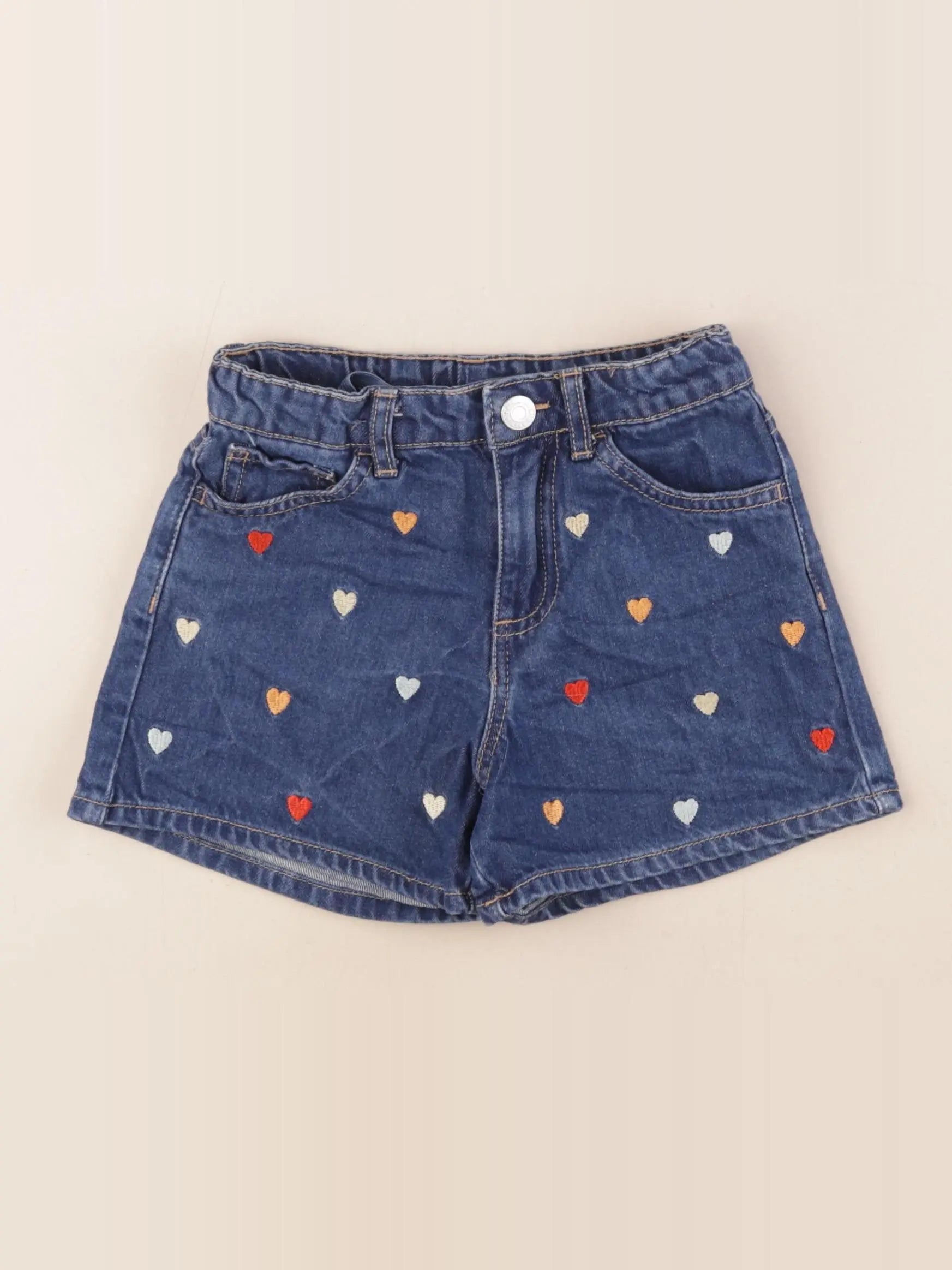 H&M - short bleu - 5/6 ans