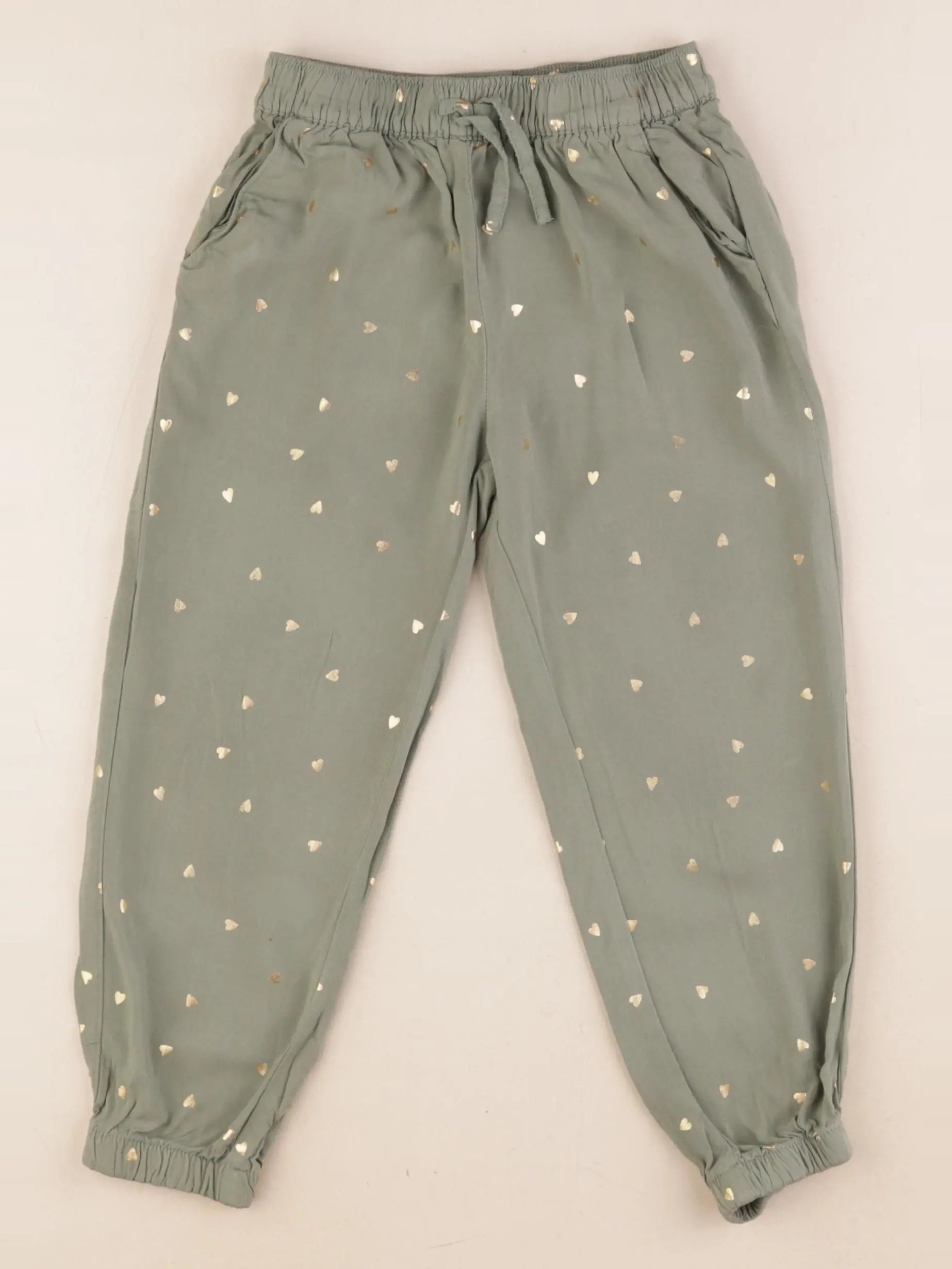 H&M - pantalon vert - 4/5 ans