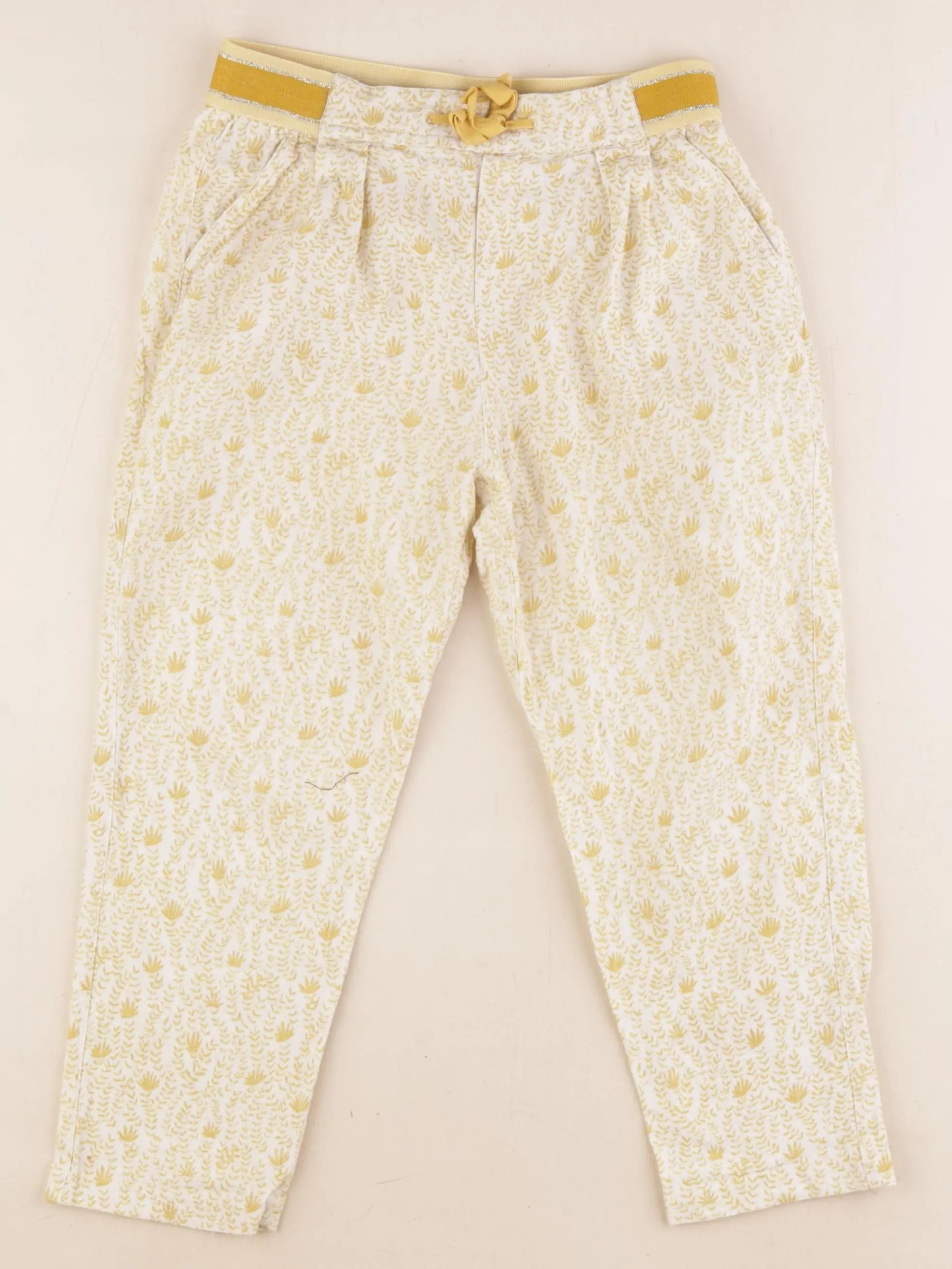 Cyrillus - pantalon jaune - 8 ans