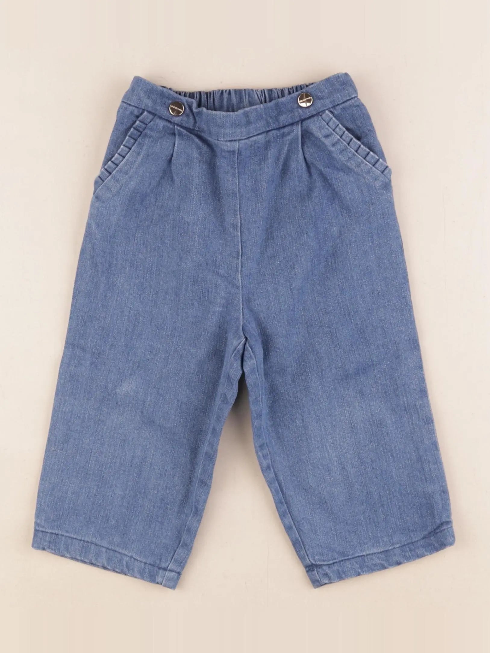 Jacadi - pantalon doublé bleu - 18 mois