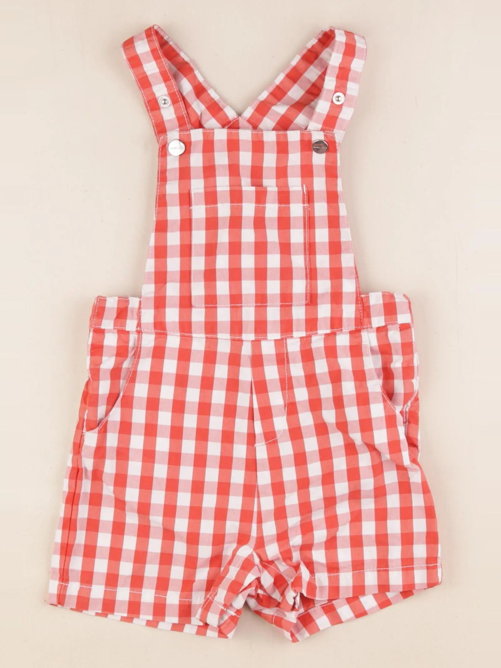 Jacadi - salopette blanc, rouge - 24 mois