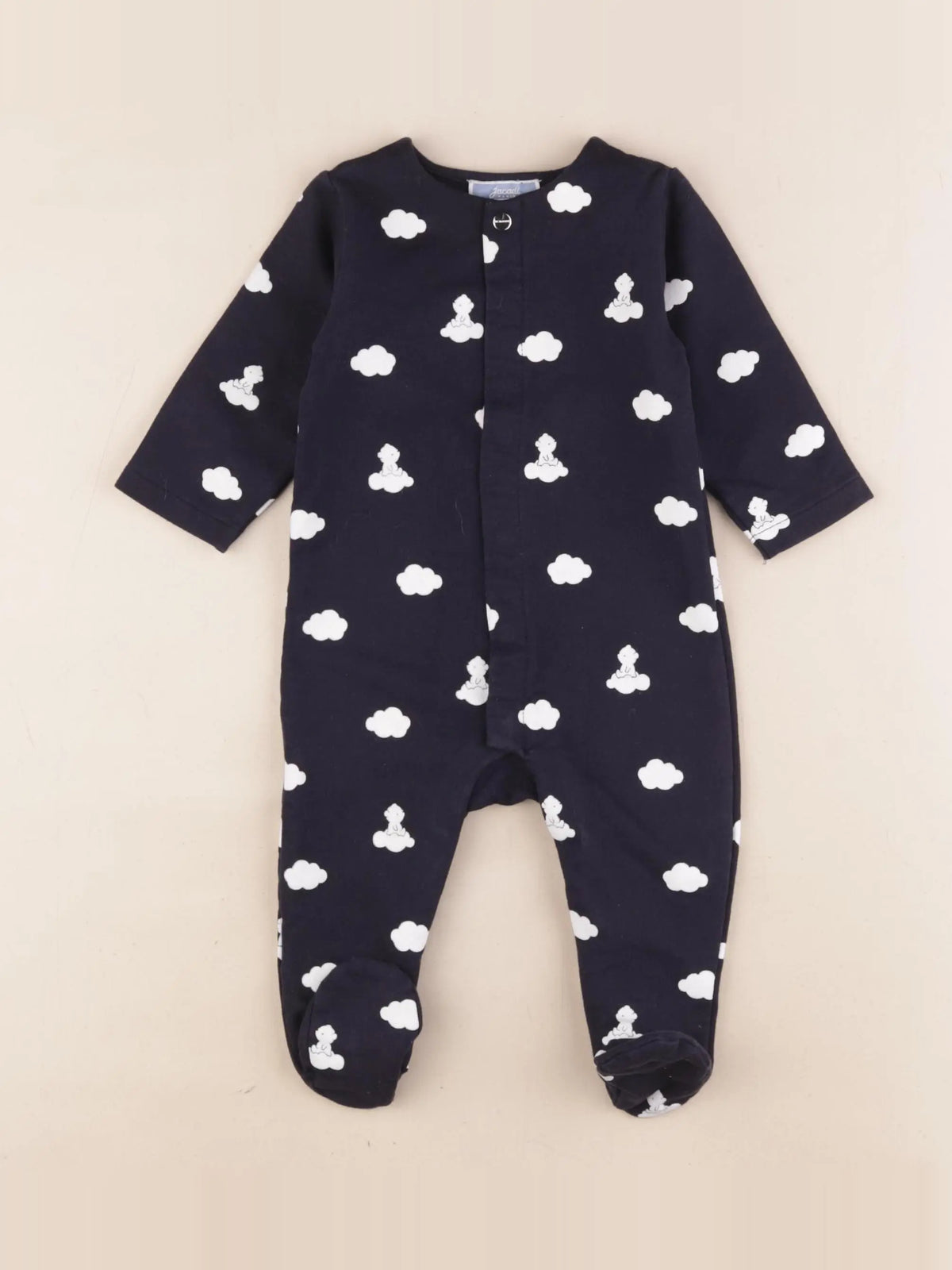 Jacadi - pyjama coton bleu - 6 mois