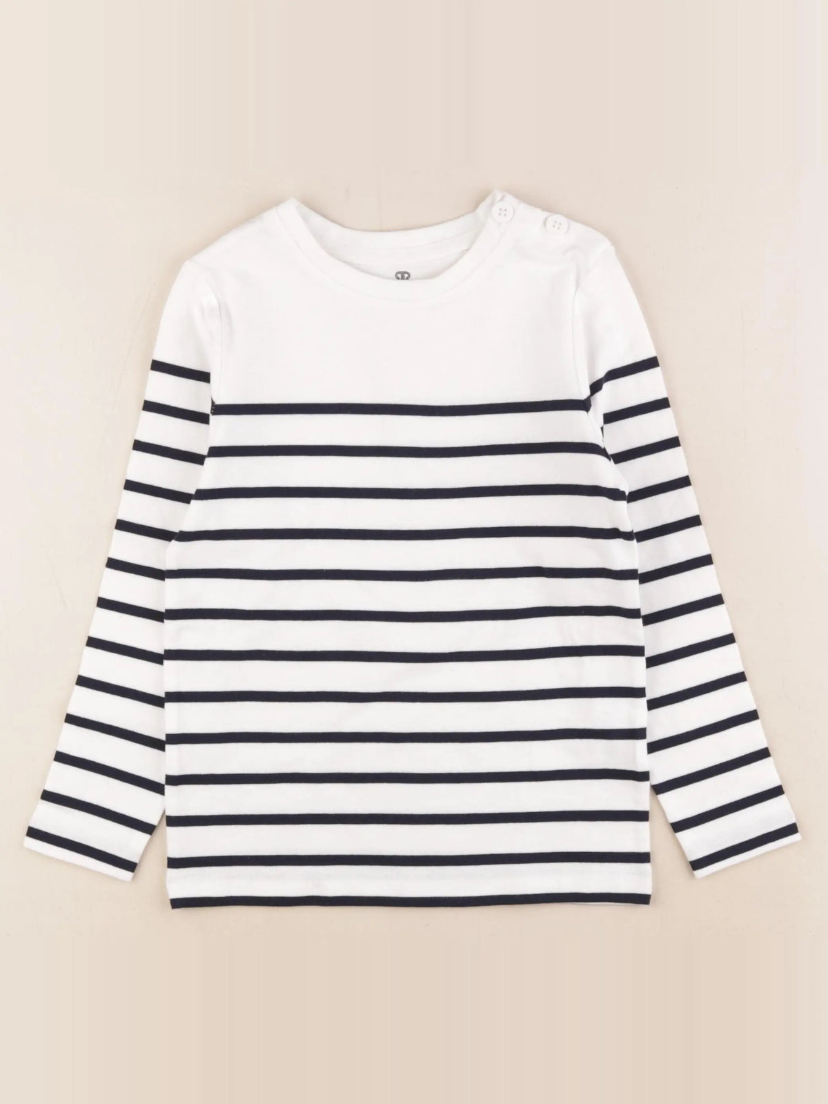 La Redoute - tee-shirt blanc, bleu - 5 ans