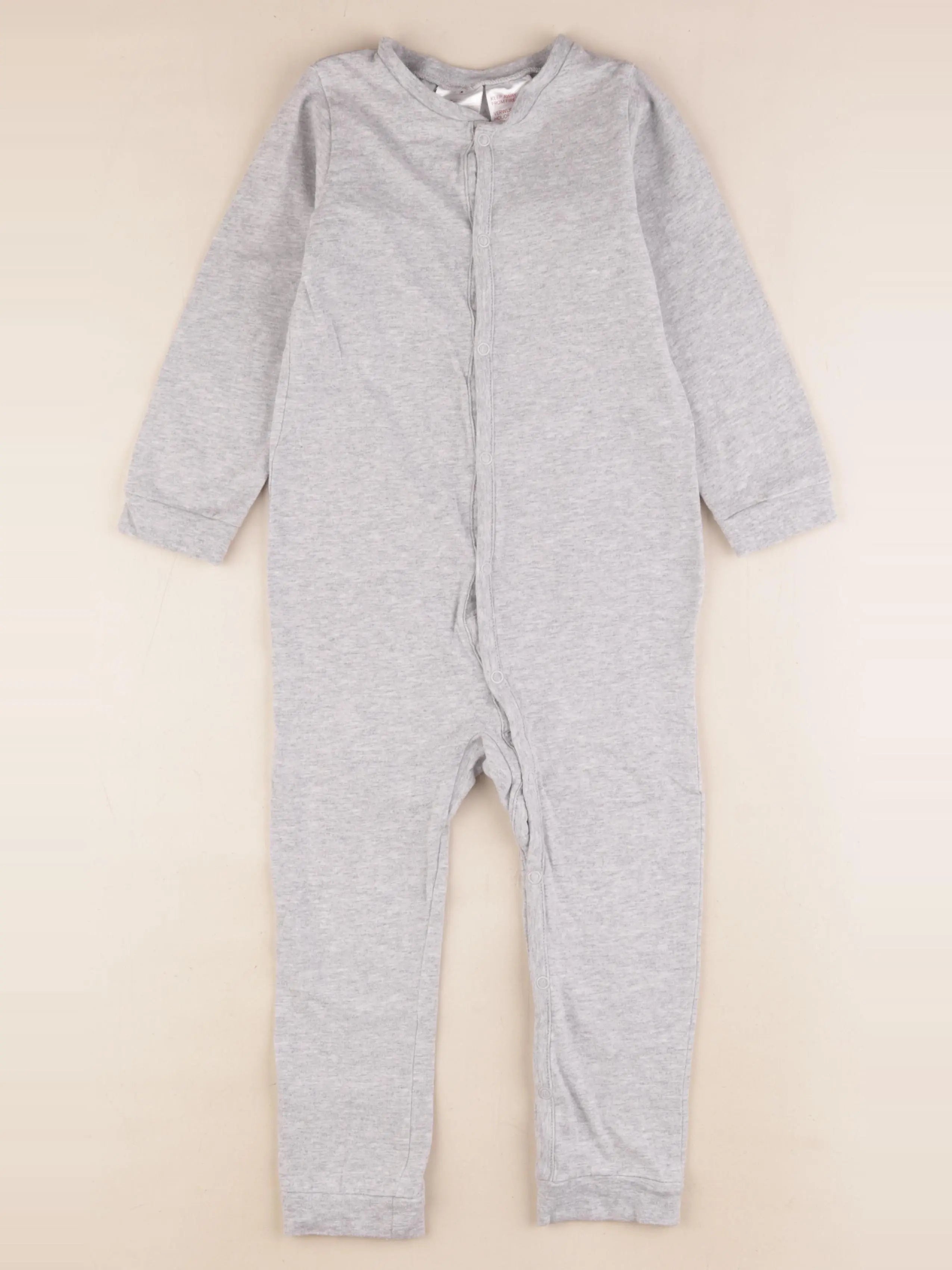 H&M - pyjama coton gris - 2/3 ans