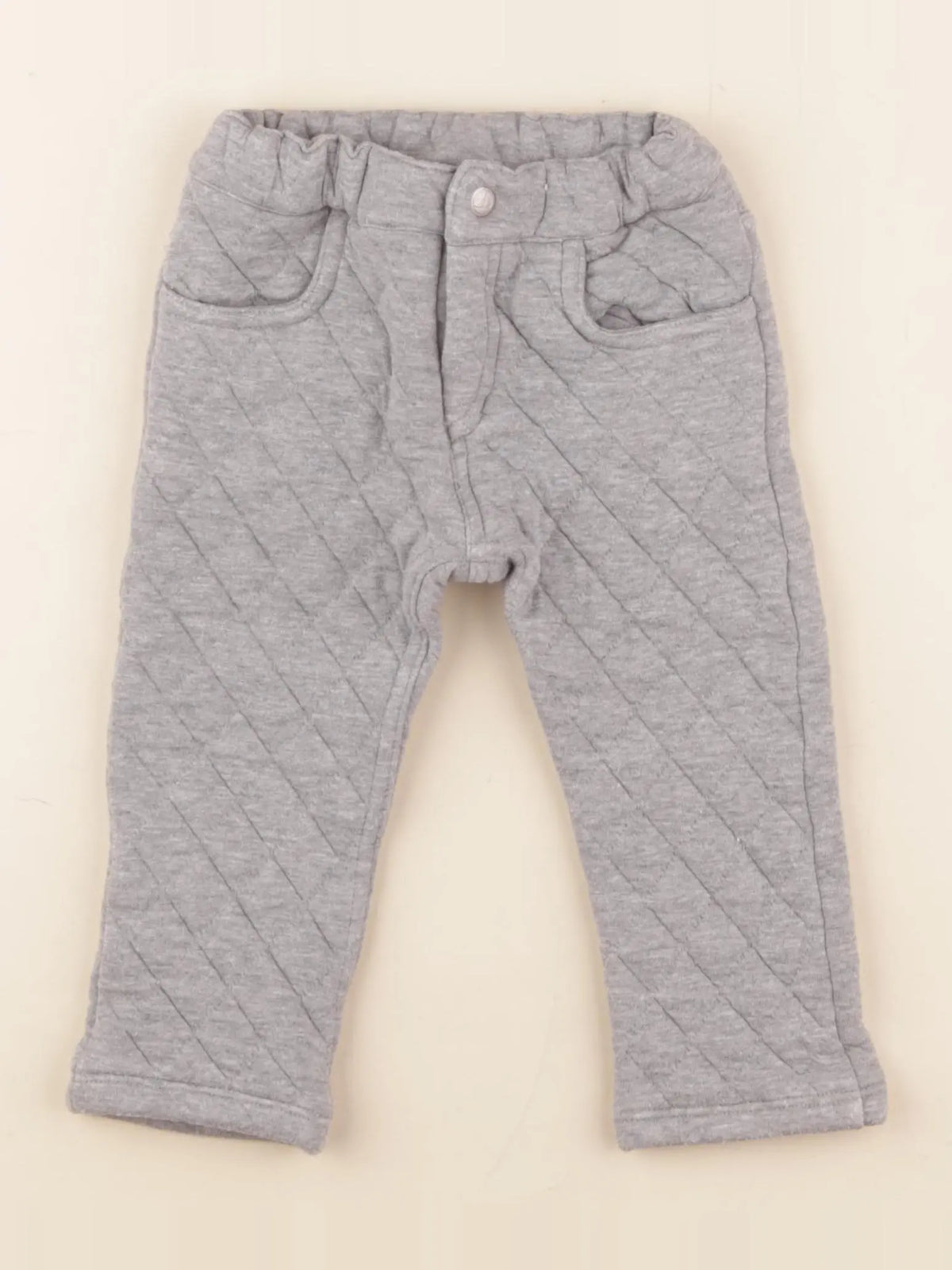 Petit Bateau - pantalon gris - 18 mois