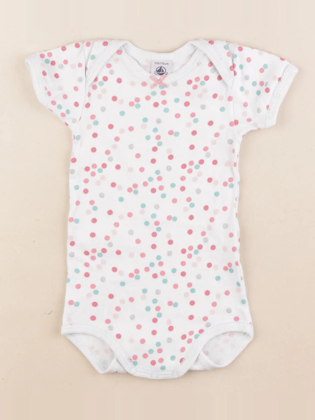 Petit Bateau - body multicolore - 12 mois