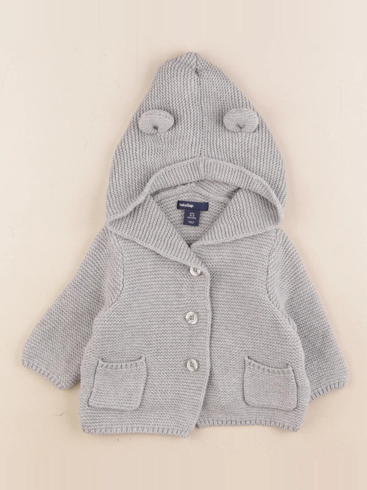 GAP - gilet gris - 0/2 mois
