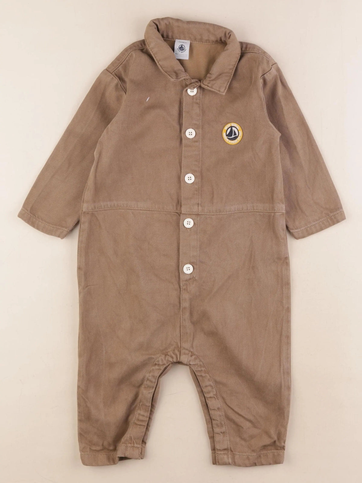 Petit Bateau - combinaison marron - 24 mois