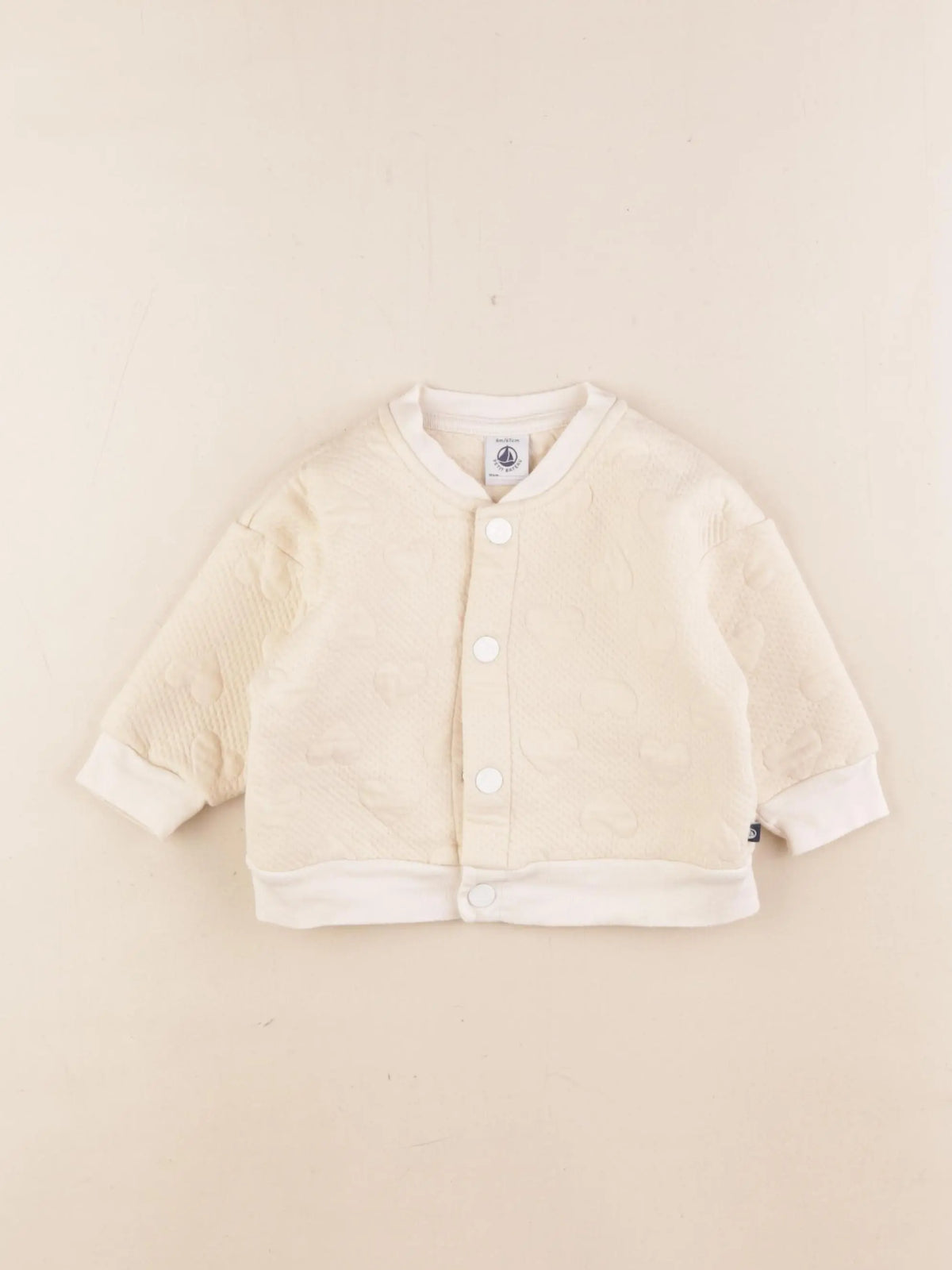 Petit Bateau - veste beige - 6 mois