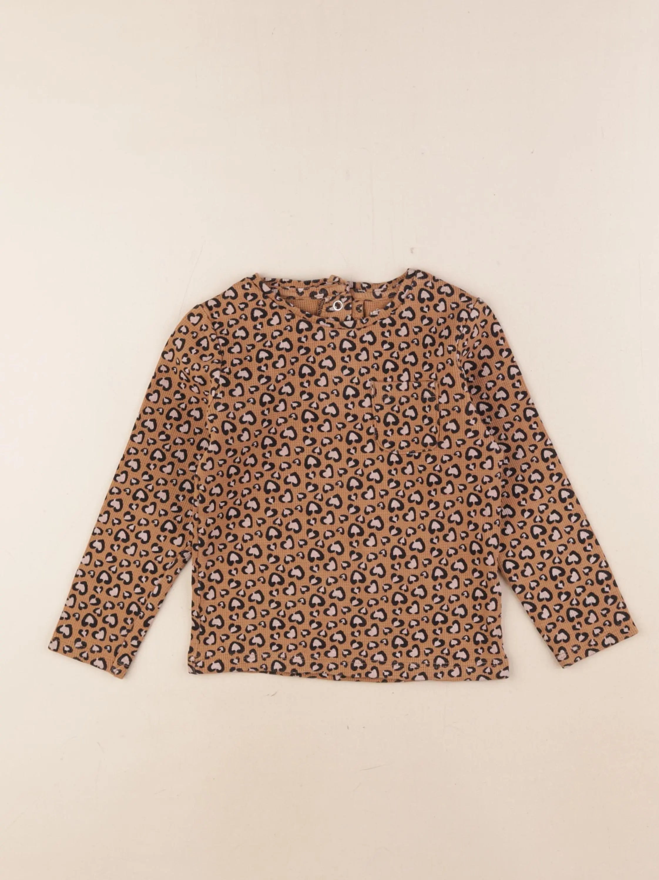 Little Cigogne - tee-shirt marron - 4 ans