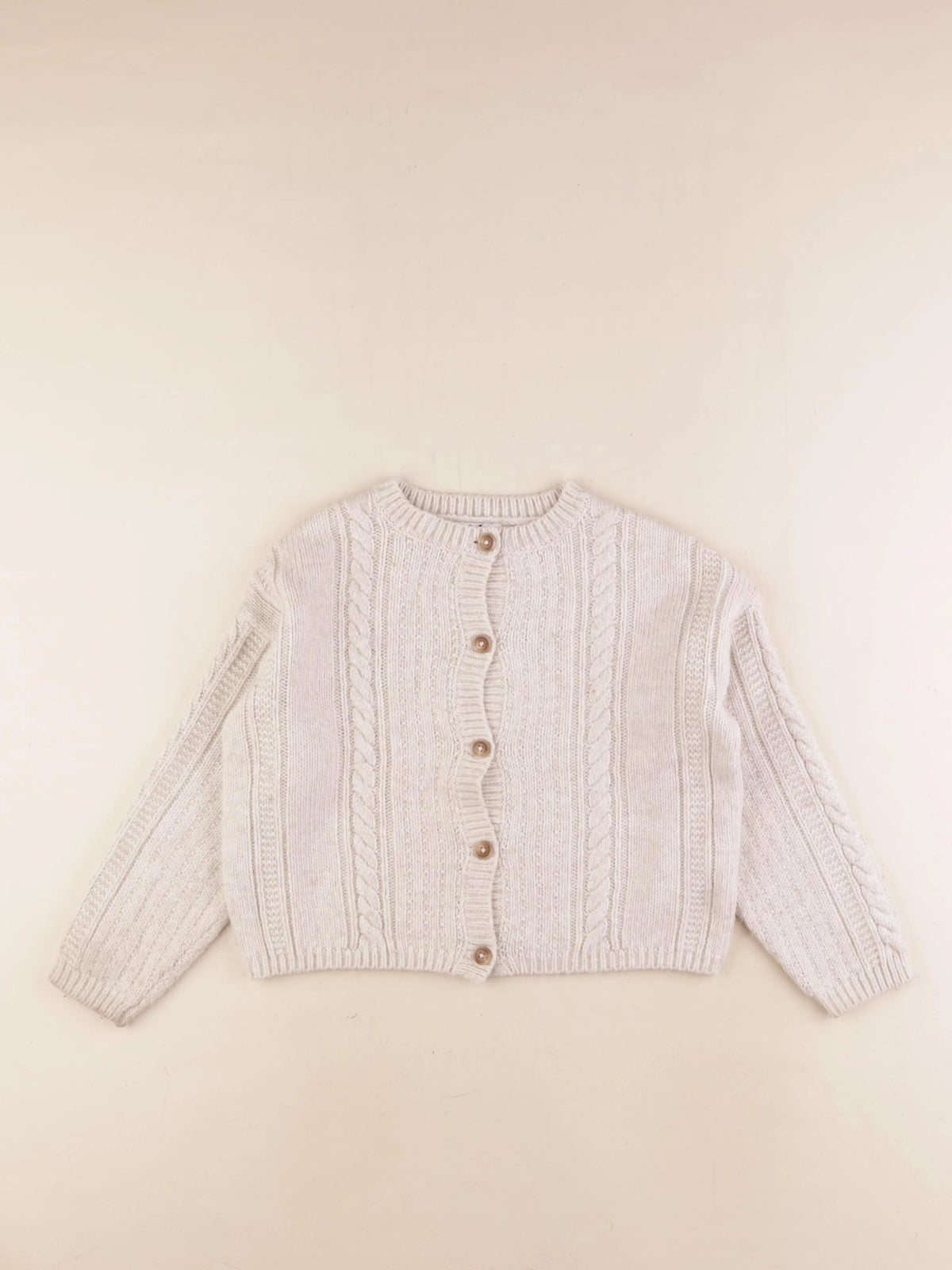 Cyrillus - gilet beige - 8 ans