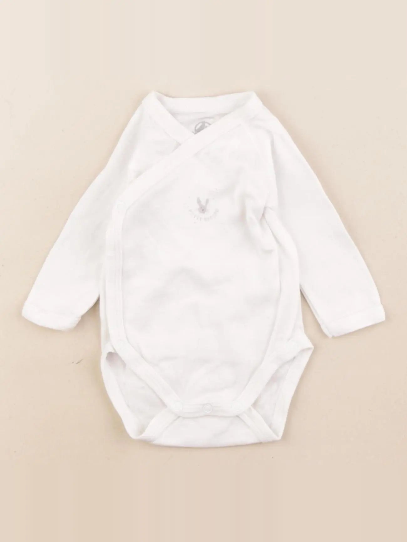 Petit Bateau - body blanc - 1 mois