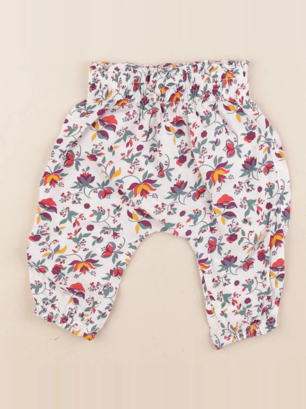 Vertbaudet - sarouel multicolore - 6 mois