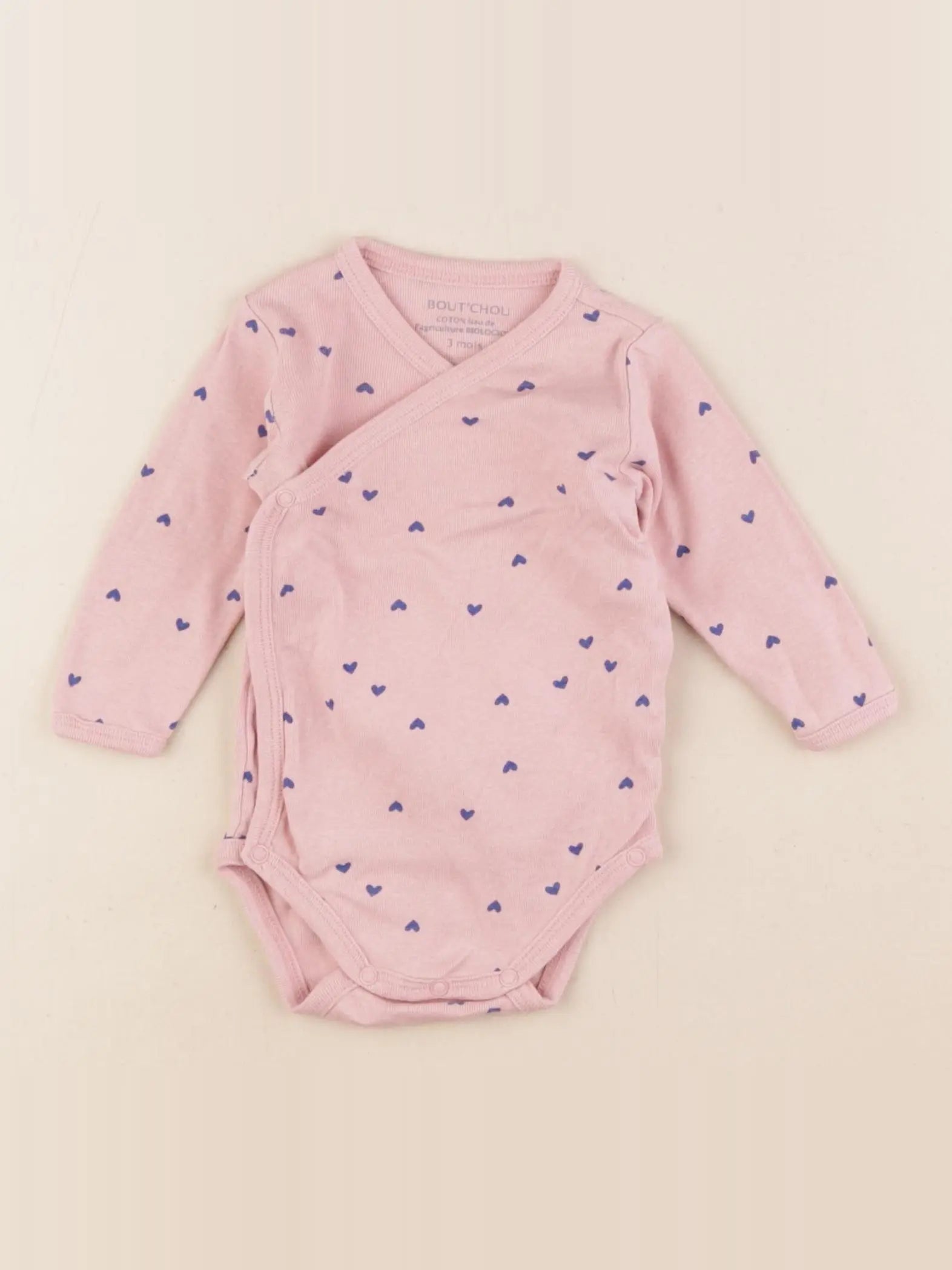 Boutchou - body rose - 3 mois
