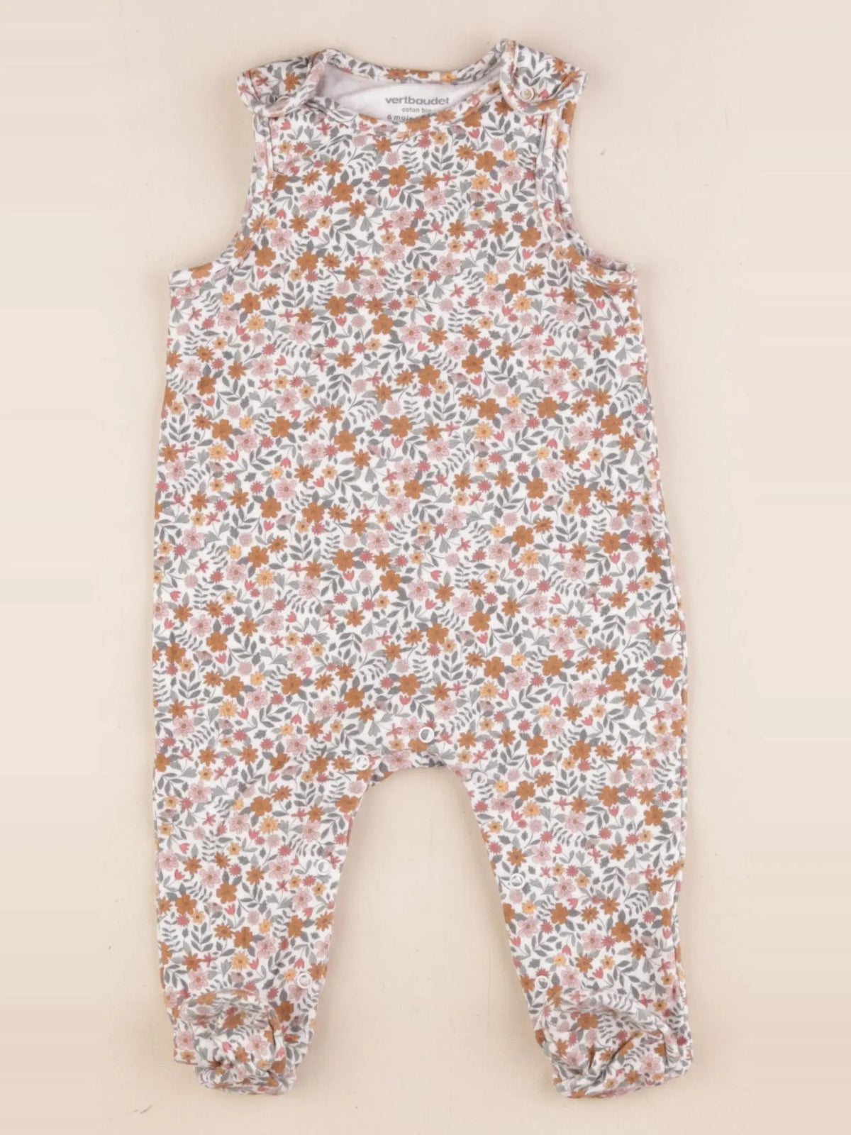 Vertbaudet - combinaison multicolore - 6 mois