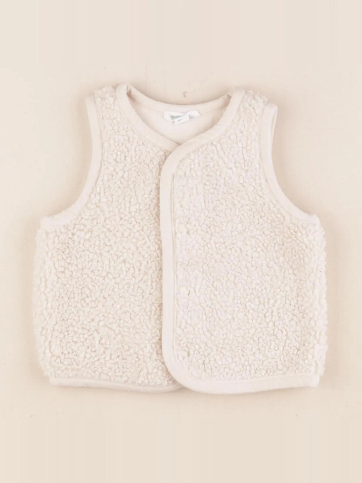 Vertbaudet - gilet beige - 3 mois