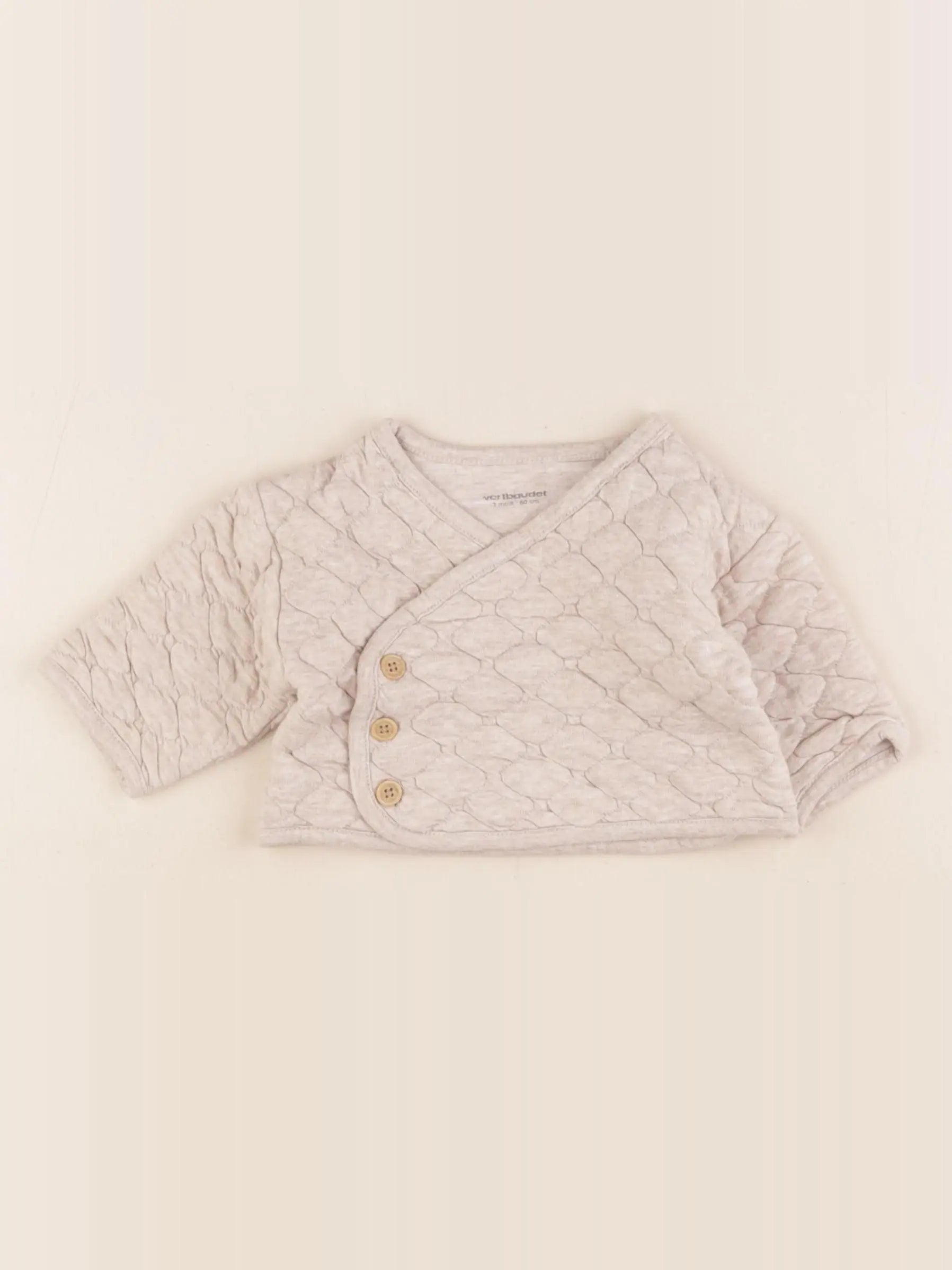 Vertbaudet - sweat marron - 3 mois
