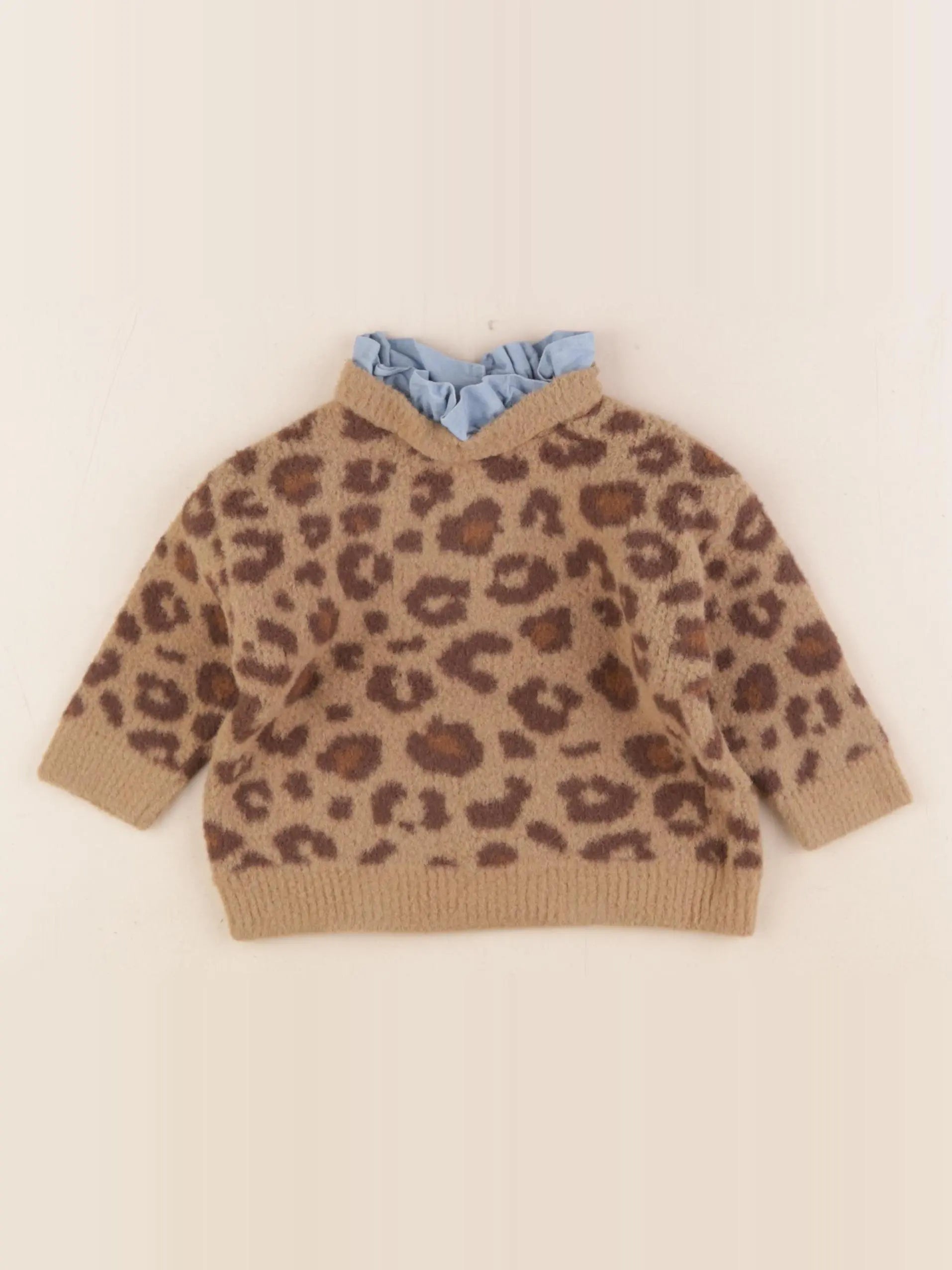 Vertbaudet - pull marron - 6 mois