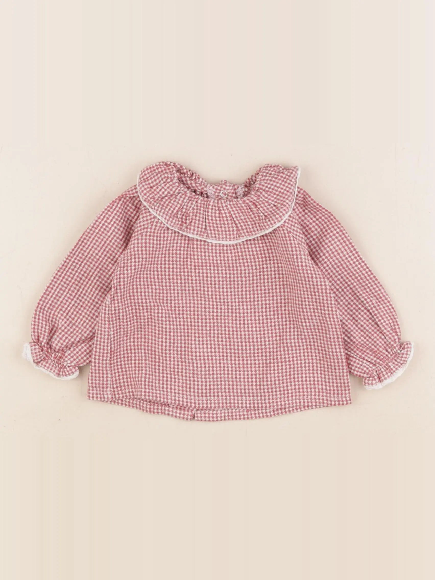 Vertbaudet - blouse rouge - 3 mois