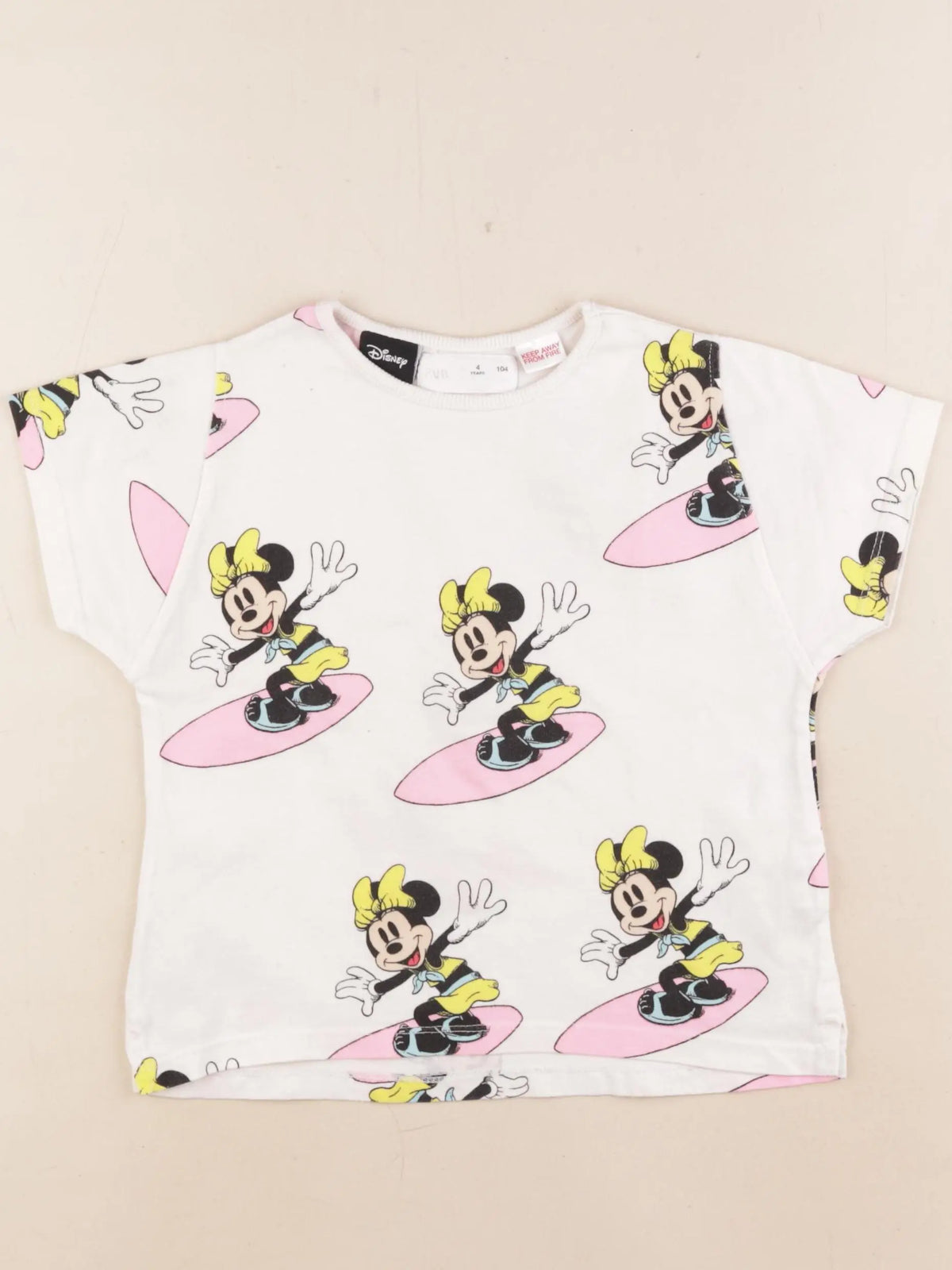 Zara - tee-shirt beige - 4 ans