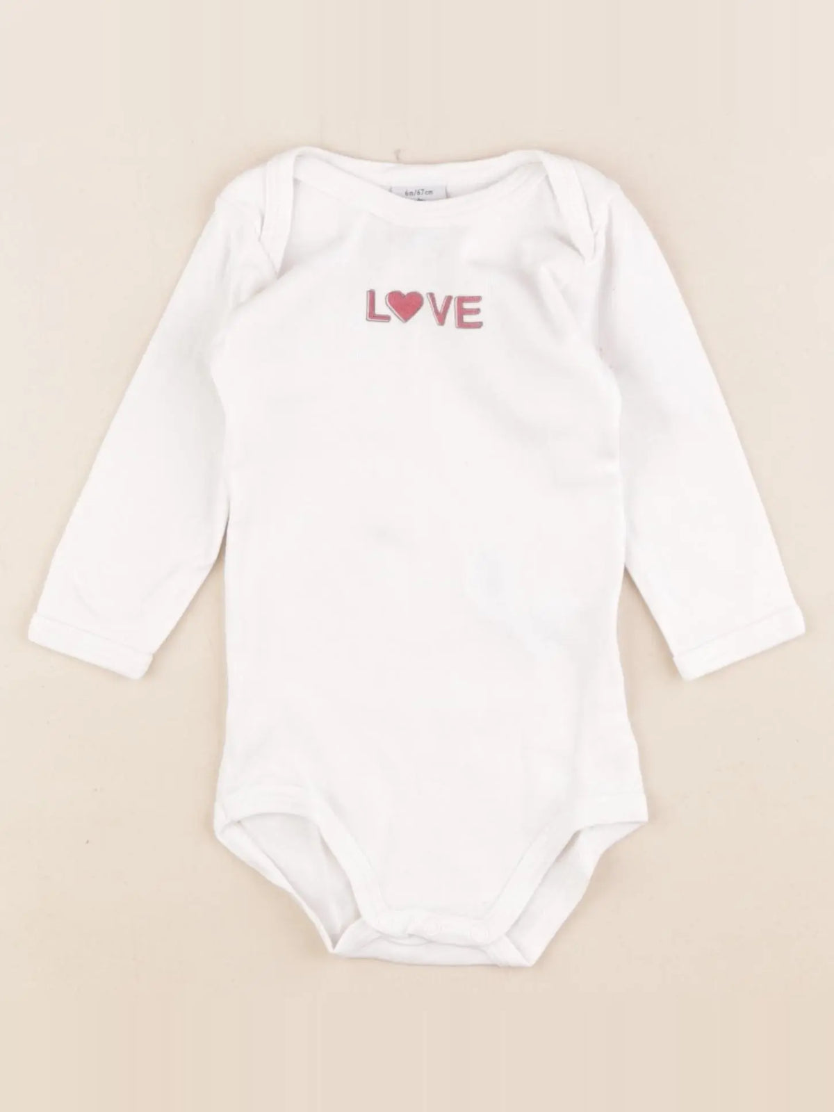 Petit Bateau - body blanc - 6 mois