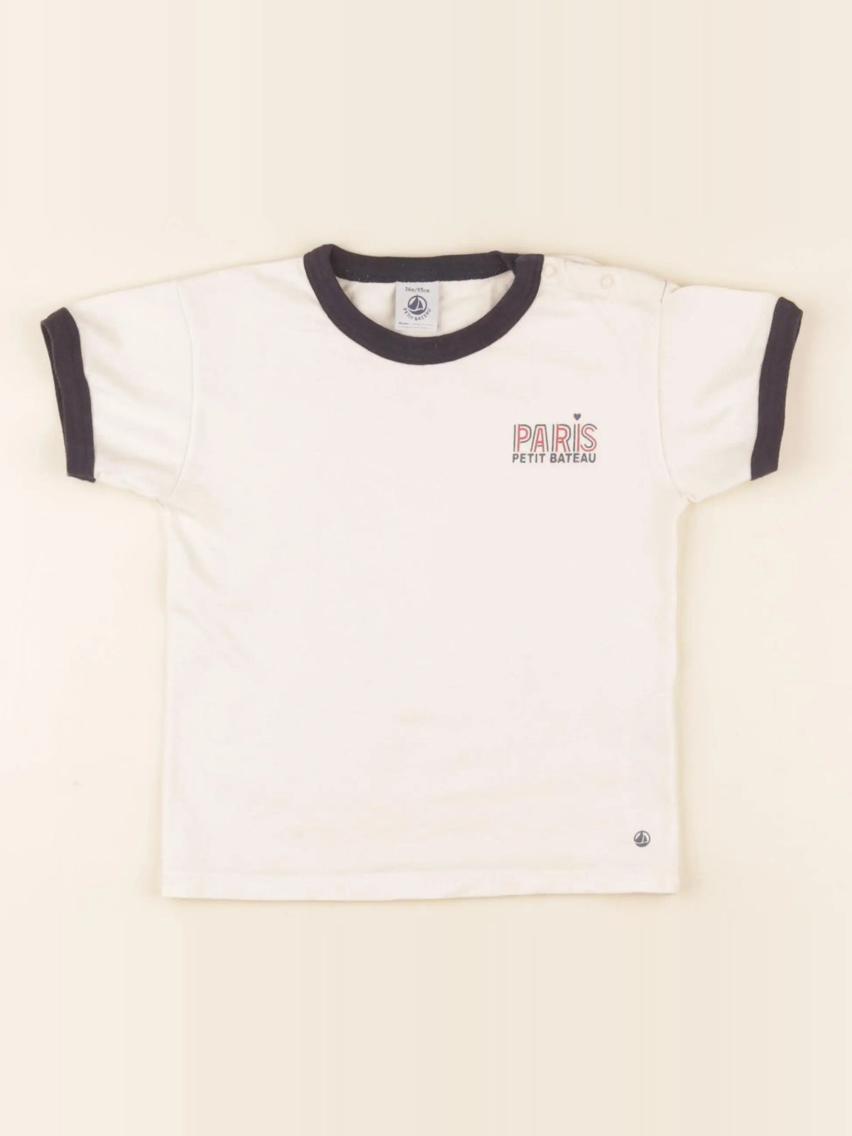 Petit Bateau - tee-shirt blanc - 36 mois