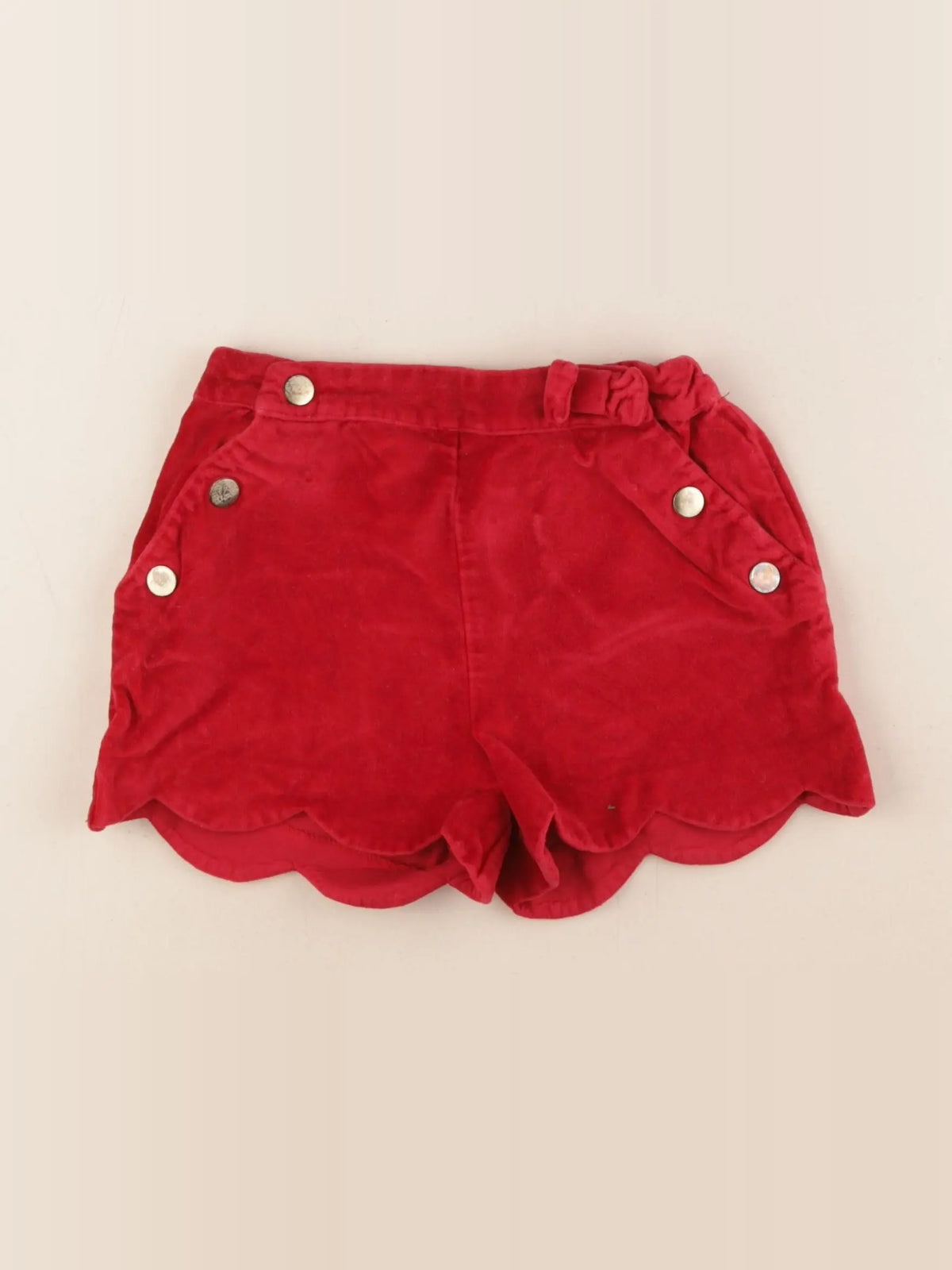Vertbaudet - short rouge - 7 ans
