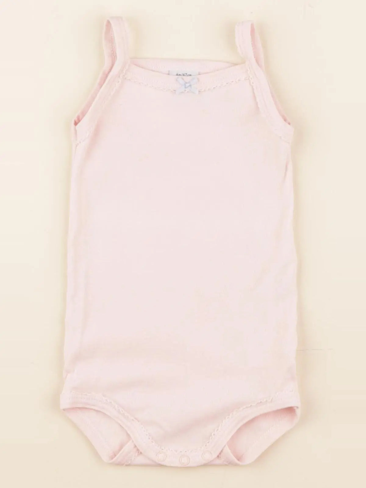 Petit Bateau - body rose - 6 mois