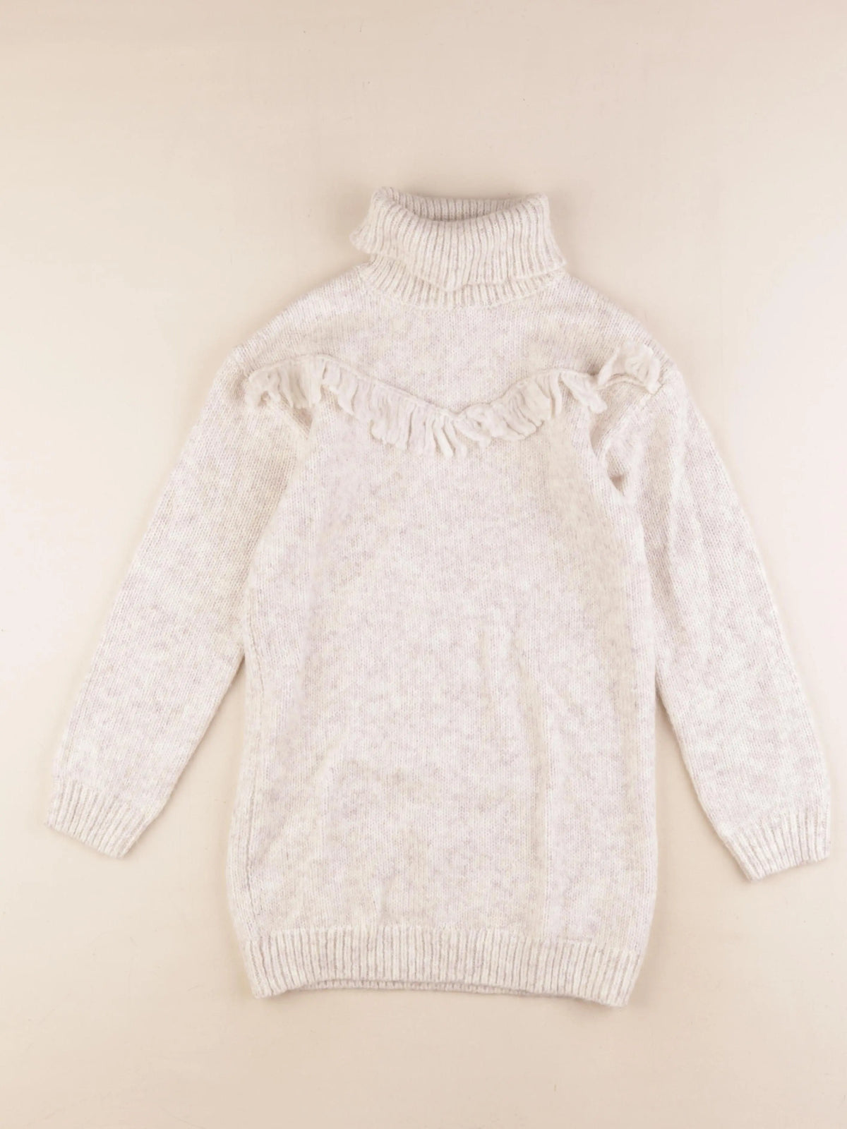 Vertbaudet - robe beige - 8 ans
