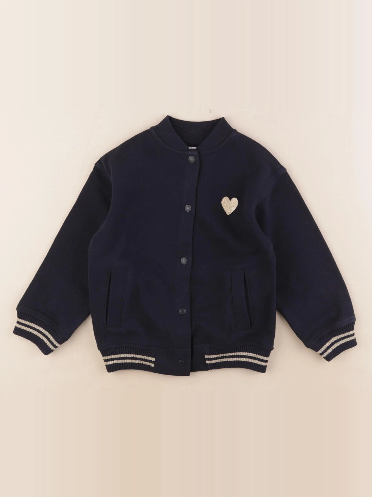 Vertbaudet - veste doublé bleu, or - 5 ans