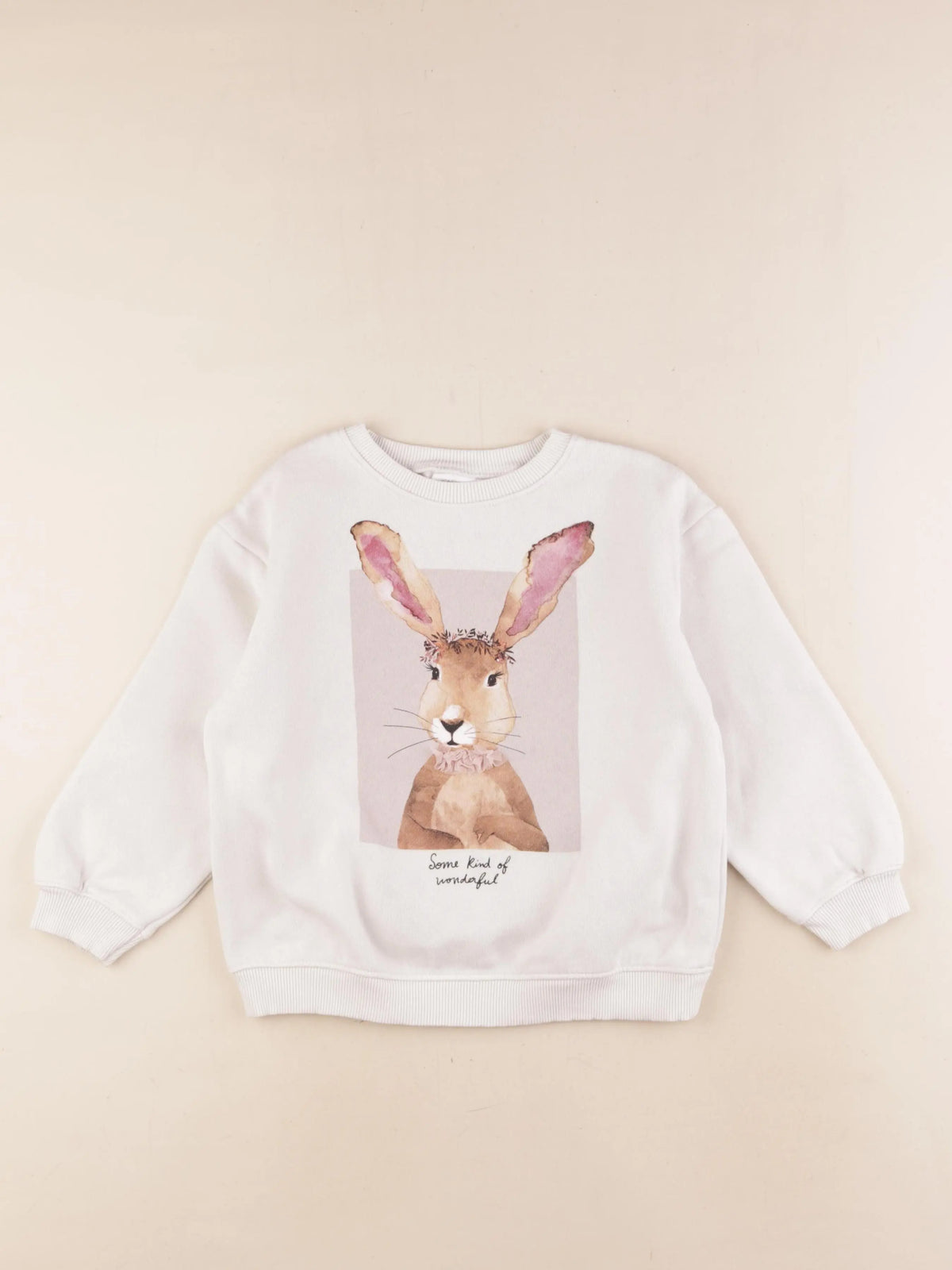 Zara - sweat beige - 4/5 ans