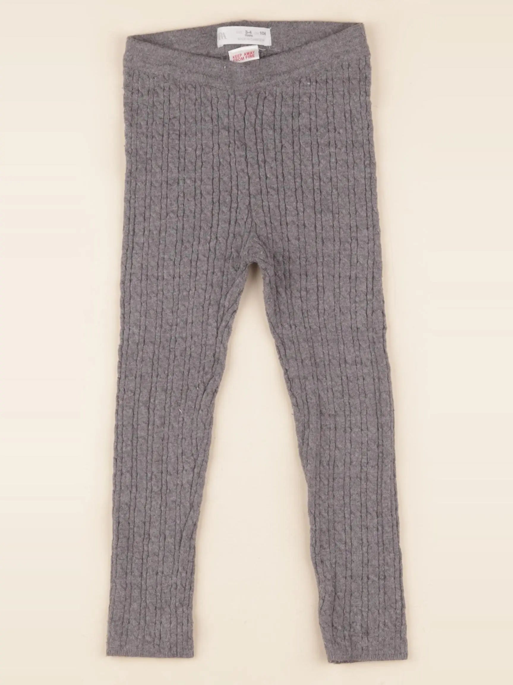 Zara - legging gris - 3/4 ans