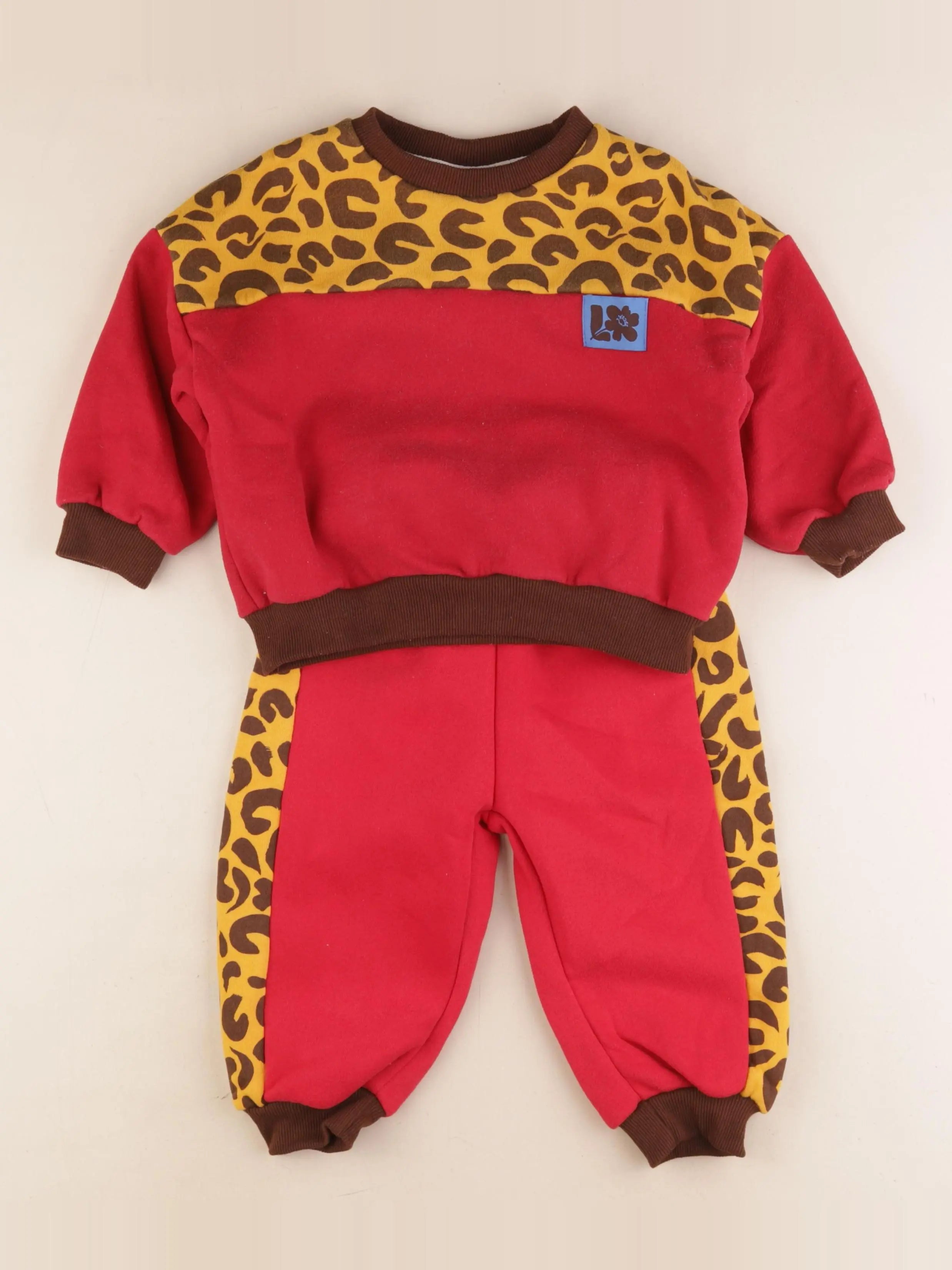 Gamin gamine - ensemble rouge - 2 ans