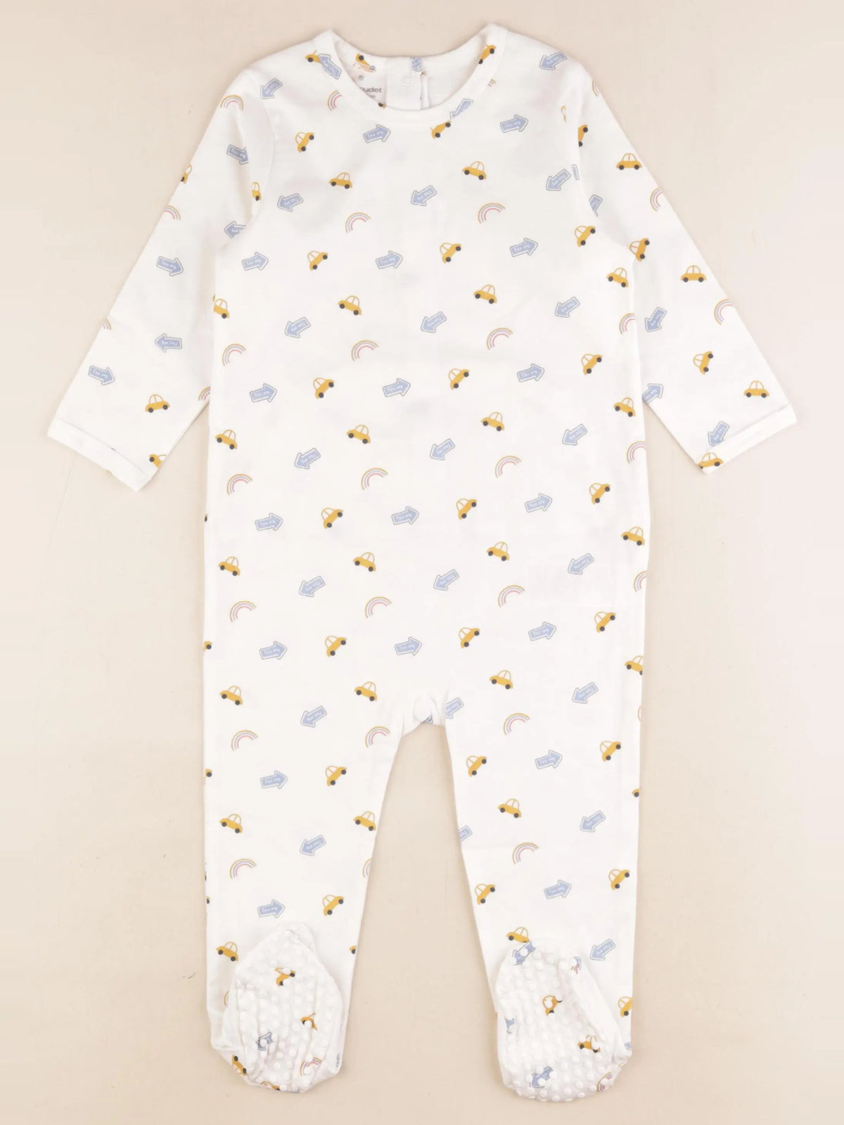 Vertbaudet - pyjama coton blanc - 18 mois