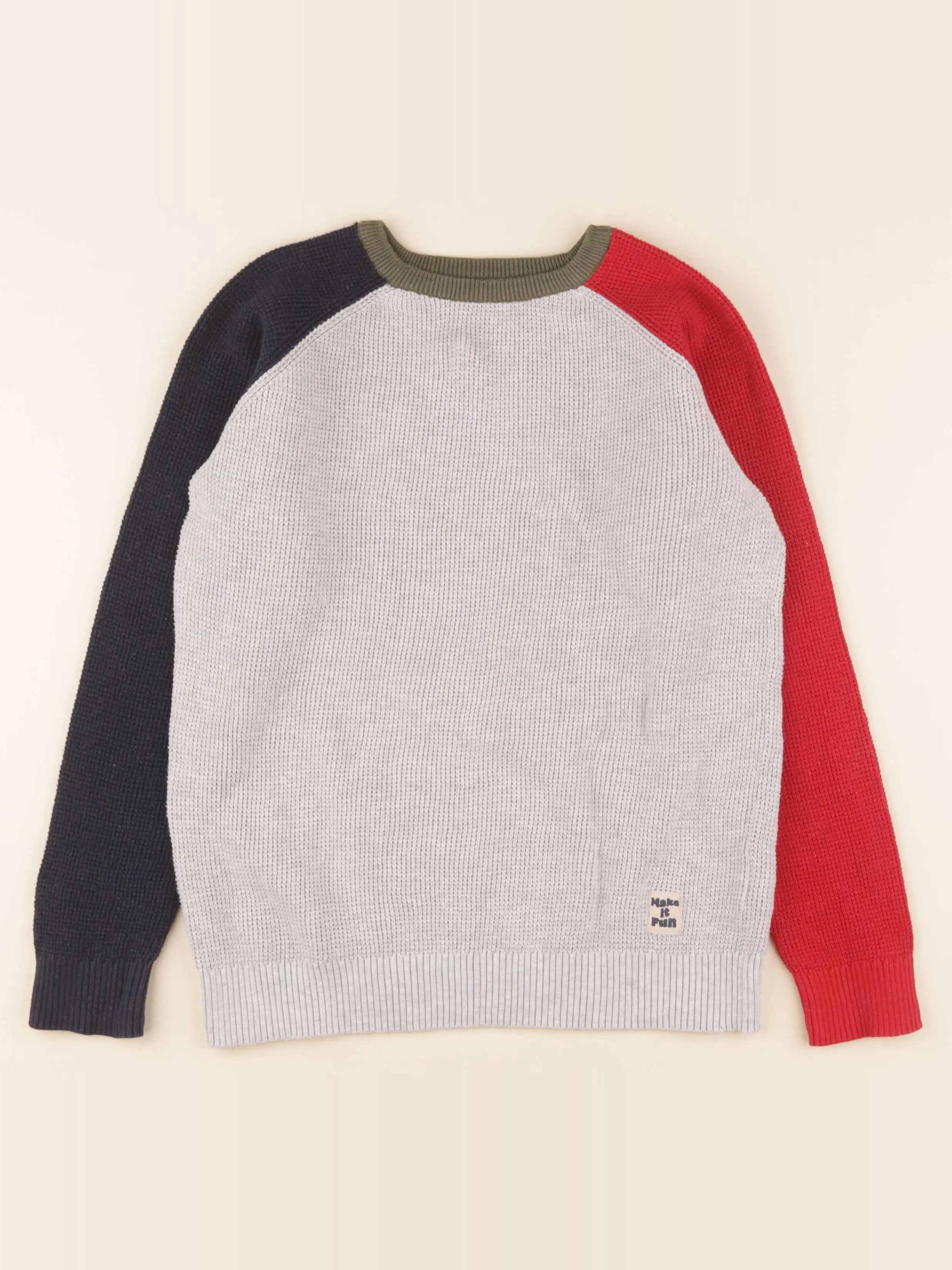 Vertbaudet - pull multicolore - 10 ans