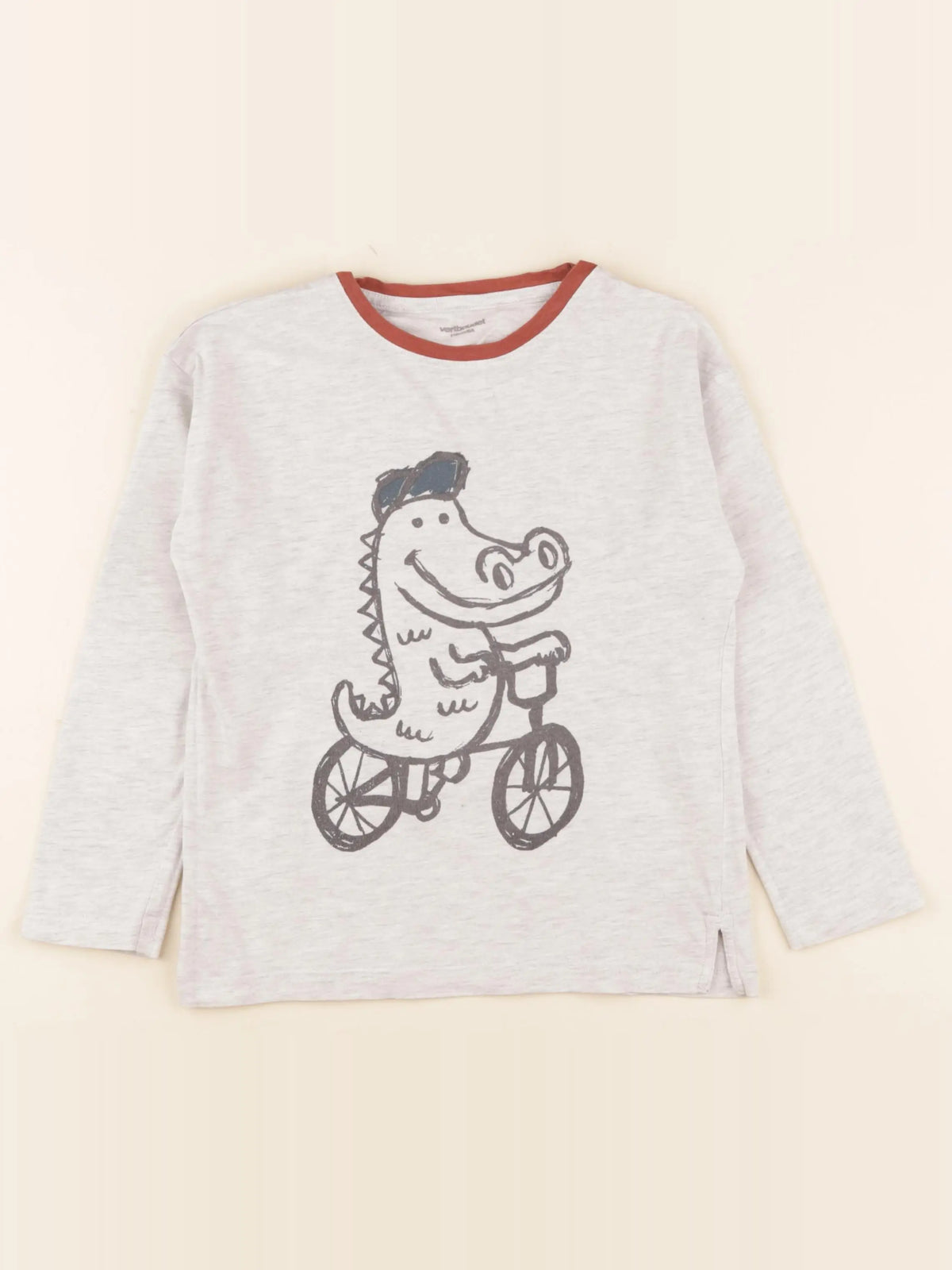 Vertbaudet - tee-shirt gris - 6 ans