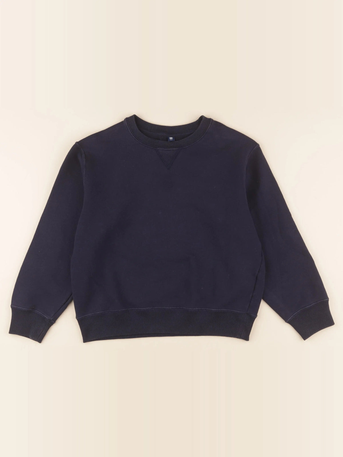 Uniqlo - sweat bleu - 7/8 ans