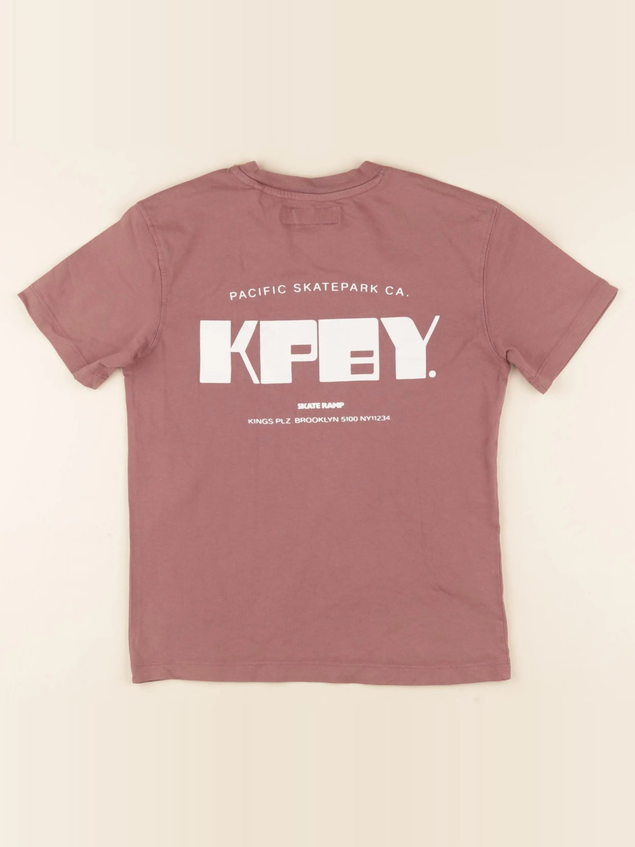 Zara - tee-shirt imprimé au dos marron - 6/7 ans