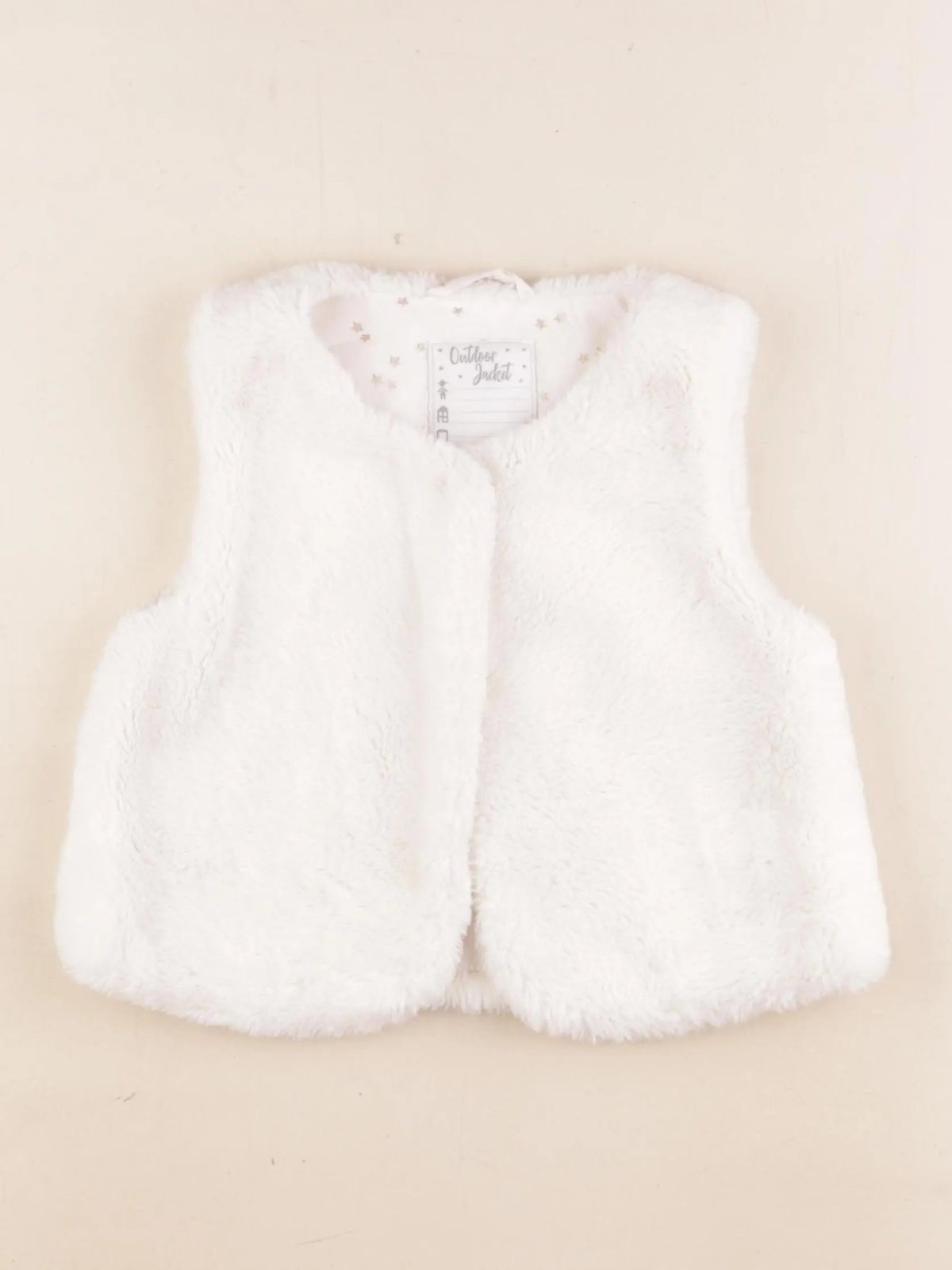 Vertbaudet - gilet blanc - 5 ans