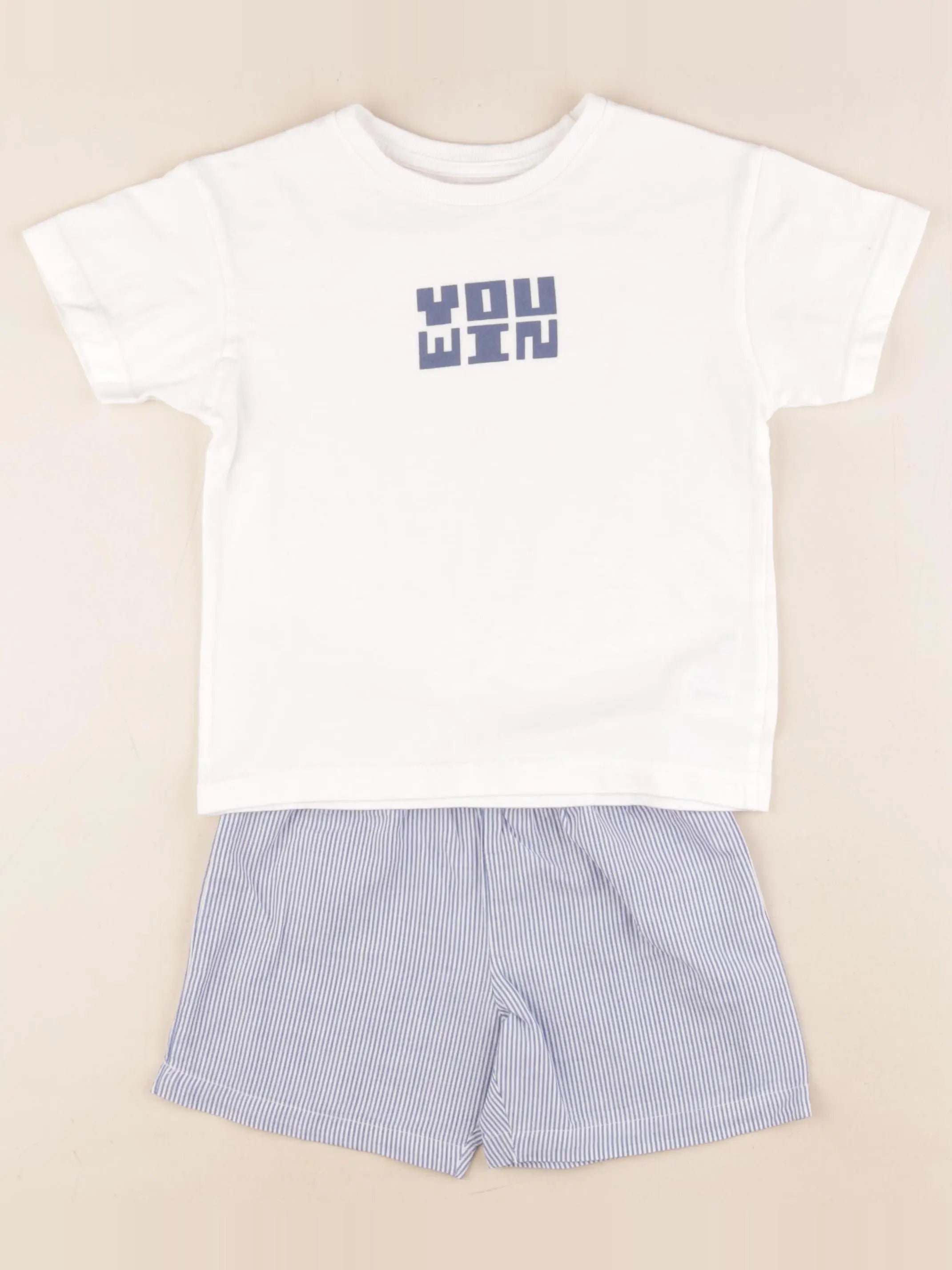 Vertbaudet - pyjama coton bleu - 5 ans