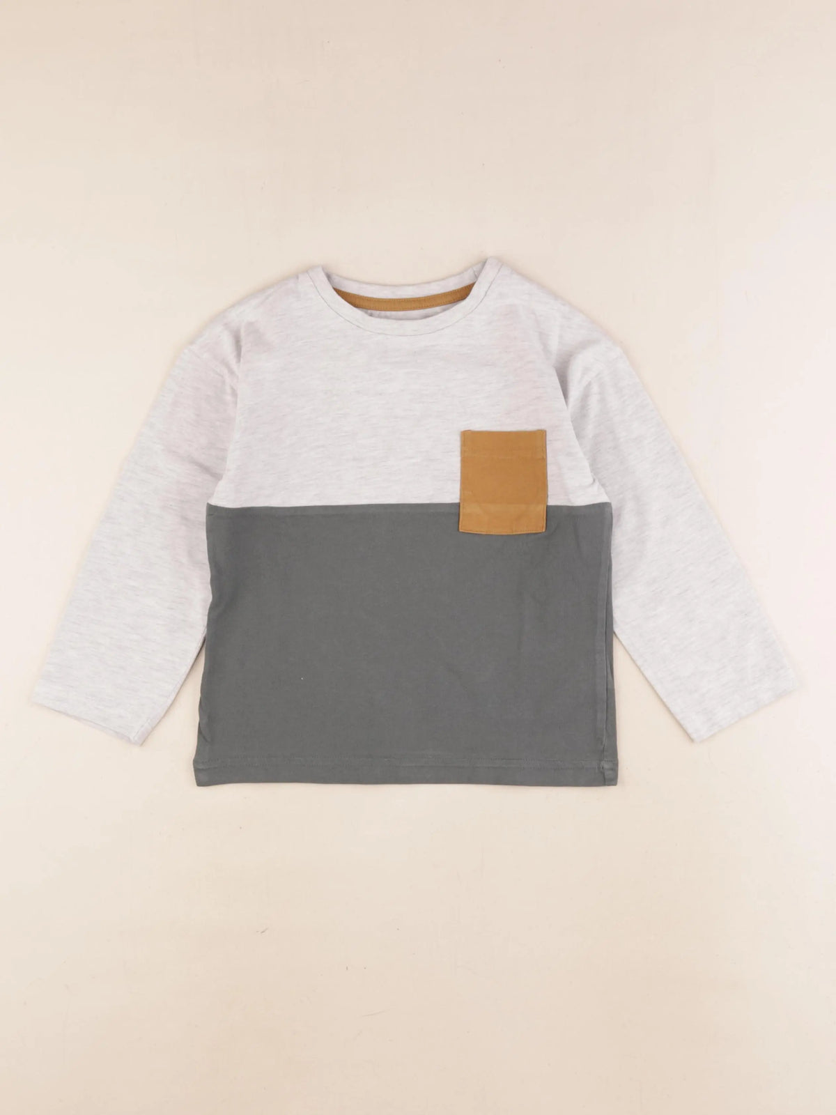 Vertbaudet - chemise vert, gris - 5 ans